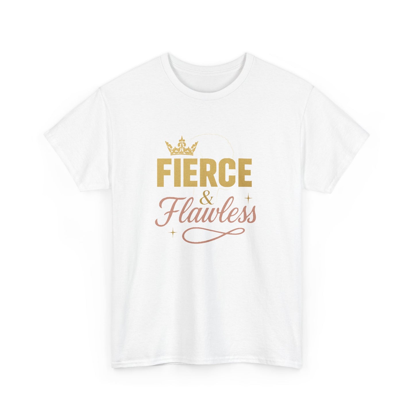 Fierce and Flawless Tee, Unisex Cotton T-Shirt, Casual Wear Gift for Afro Hair Black American African Girl T-shirt