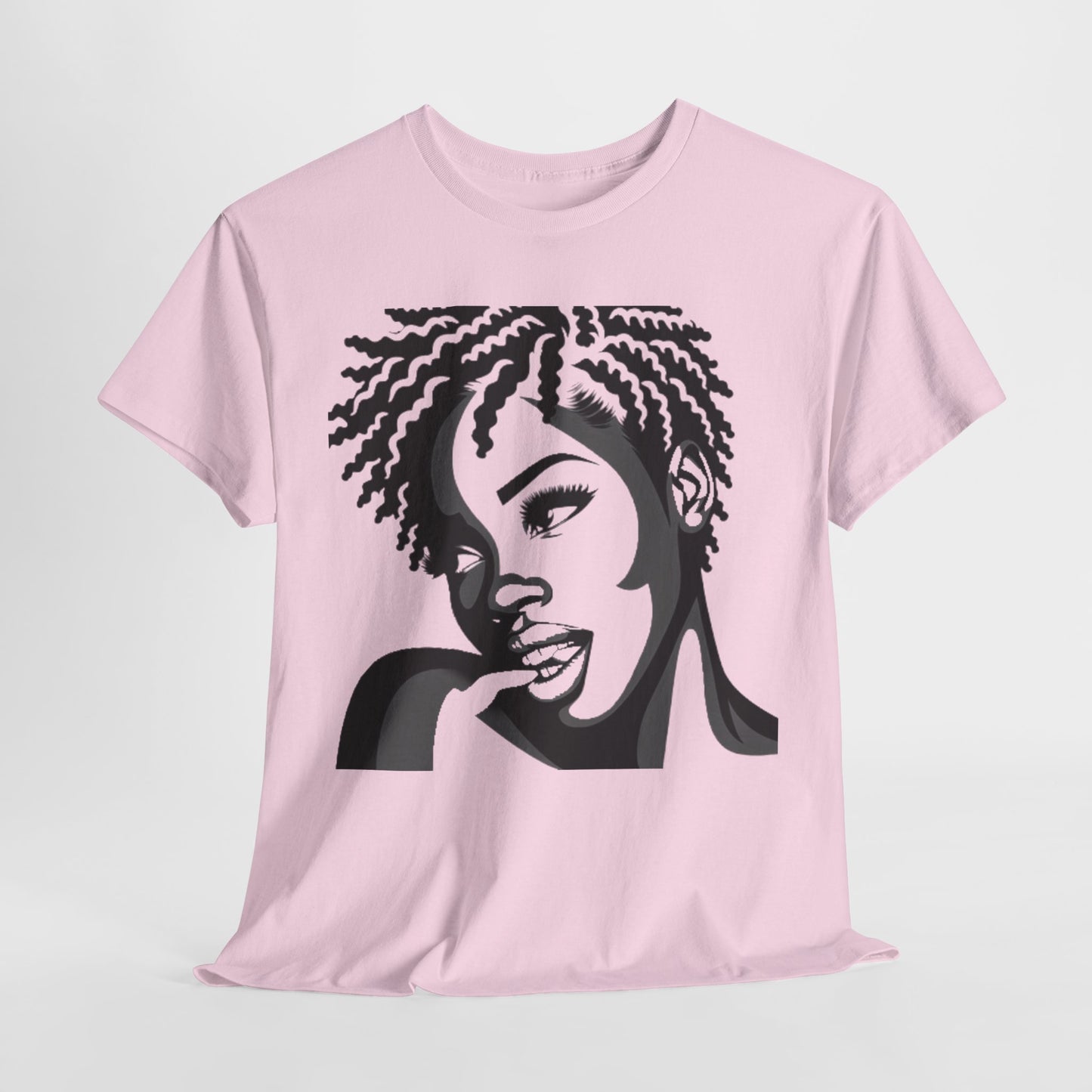 Serene Beauty Graphic Tee Casual Wear Gift for Locs Lovers Afro Hair Black American African Girl T-shirt