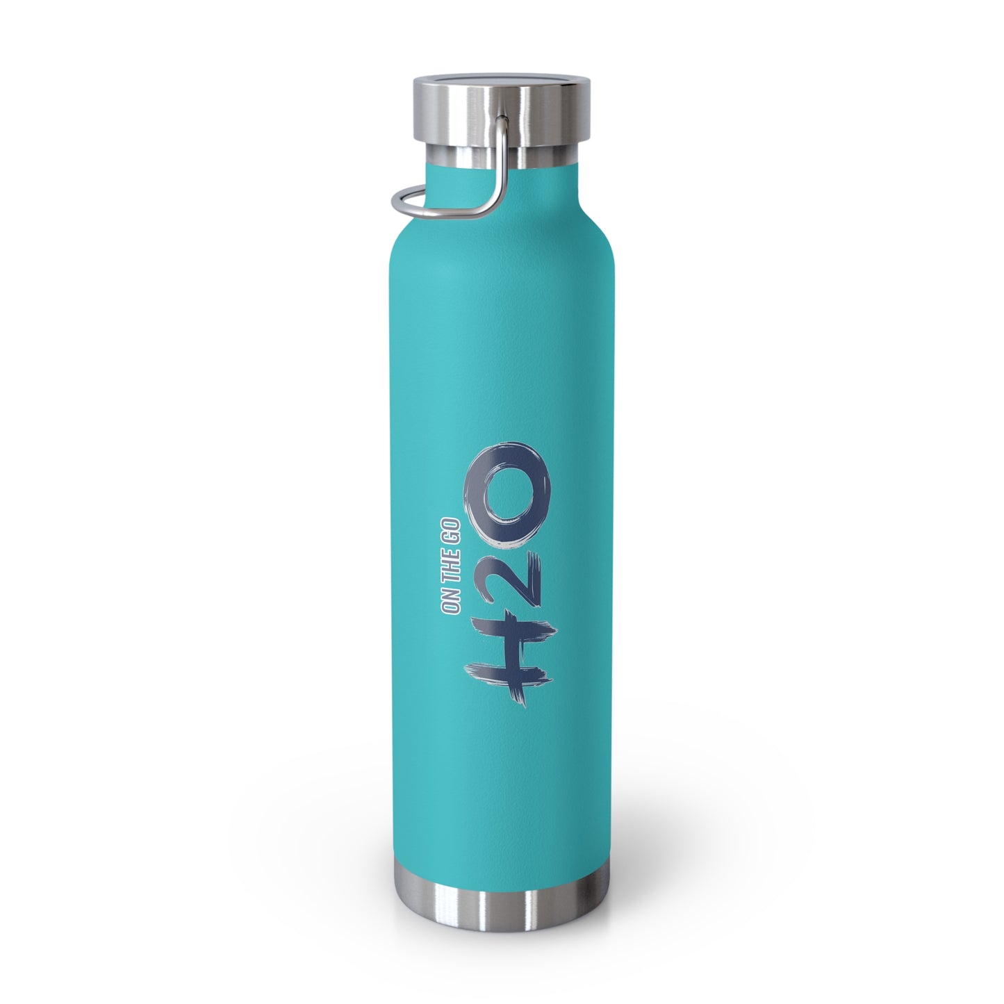 On The Go H2O Design22oz Copper Vacuum Insulated Water Bottle