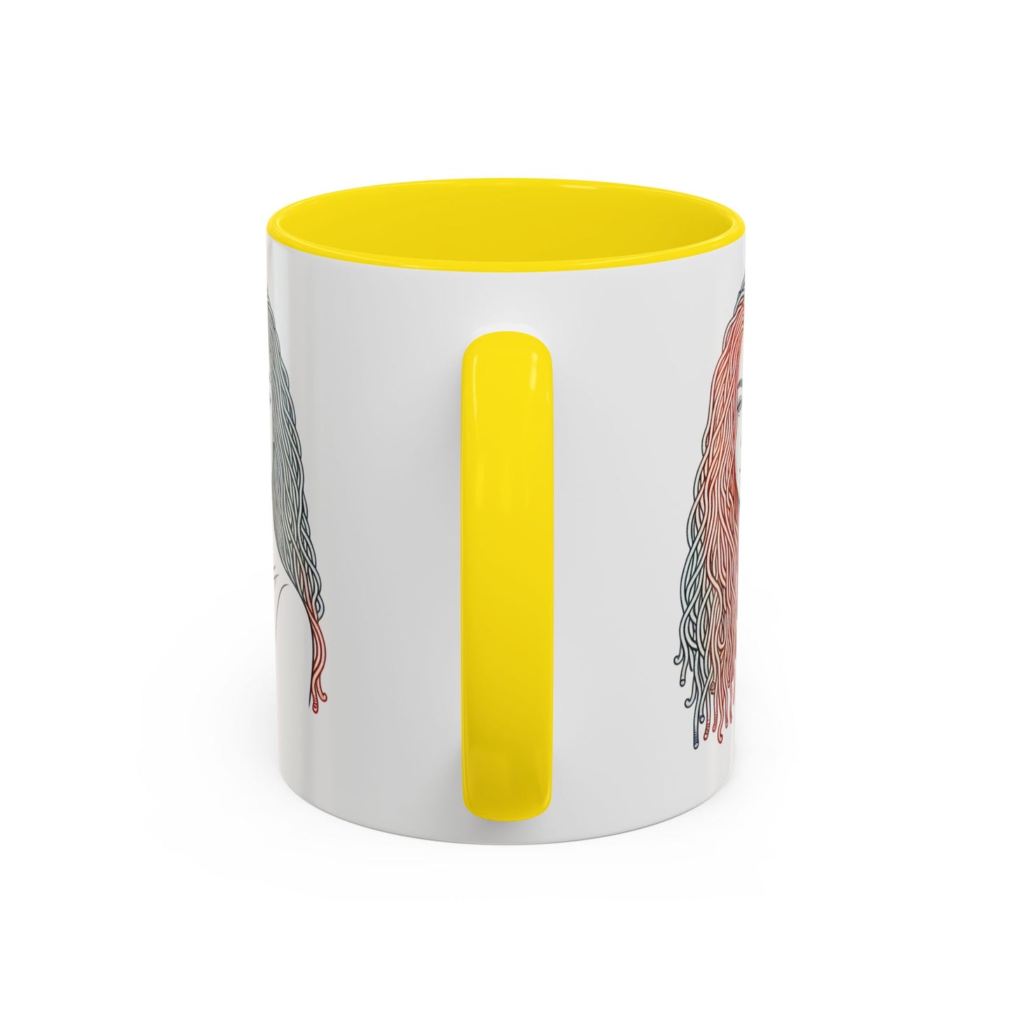 Artistic Accent Coffee Mug. Afrocentric Gift Afro Hair Black American African Girl