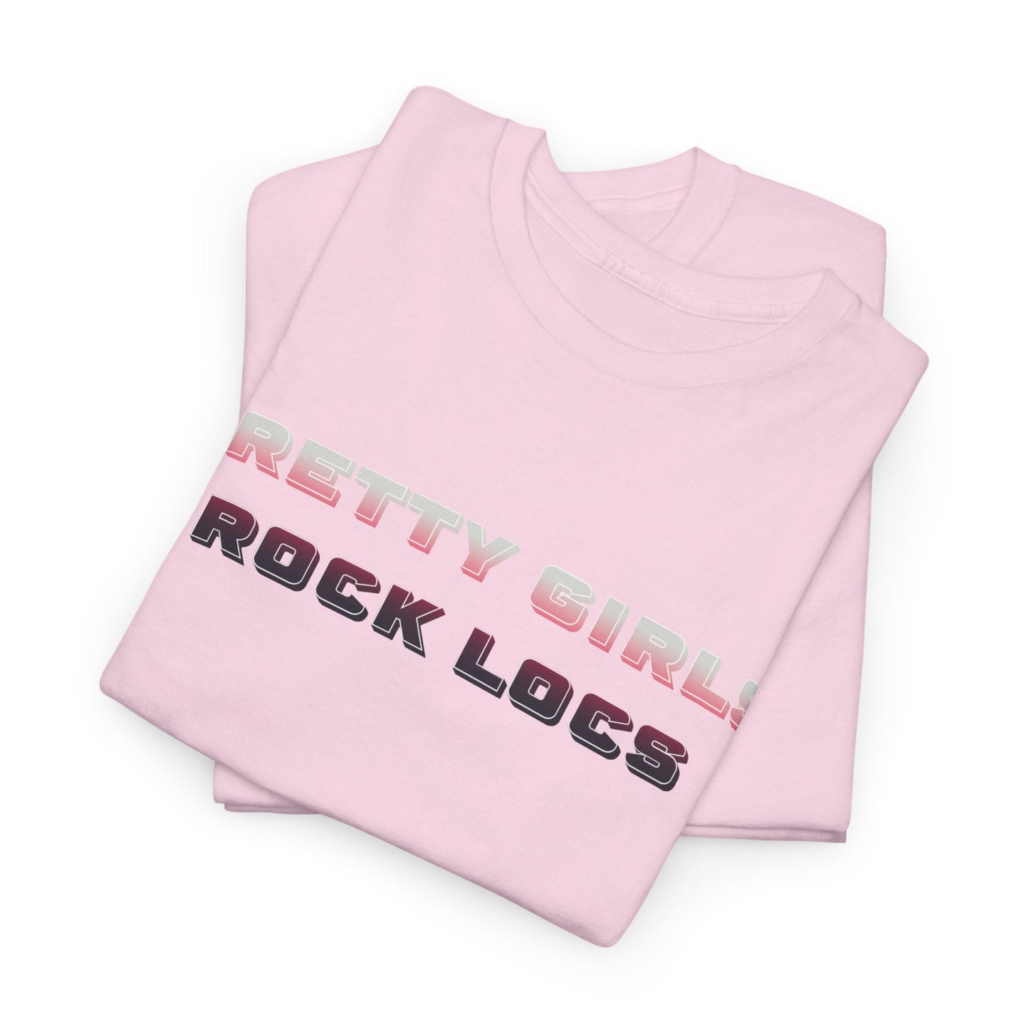 Pretty Girls Rock Locs Tee, Casual Wear Gift for Locs Lovers Afro Hair Black American African Girl T-shirt