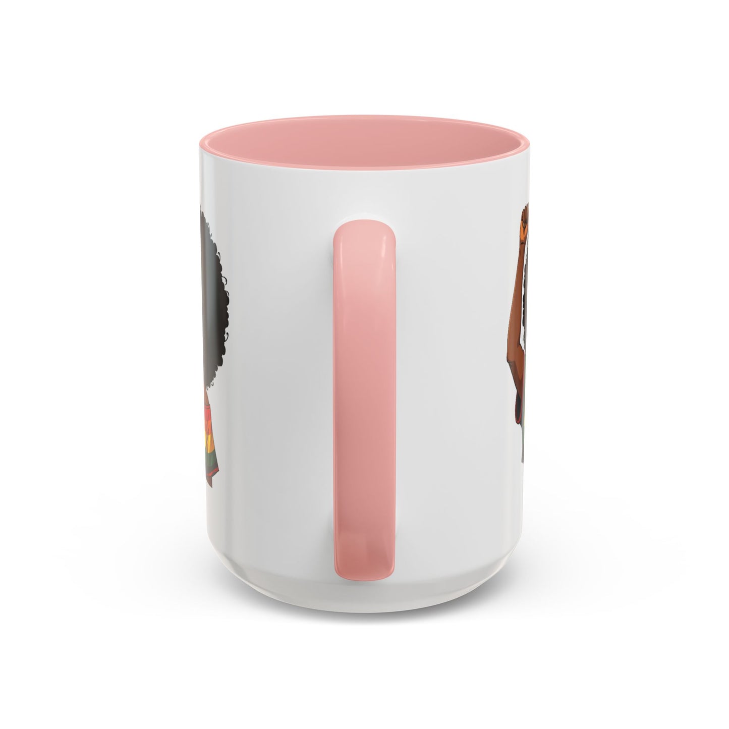 Empowered Black Woman Personalized Coffee Mug. Afro Hair Black American African Girl