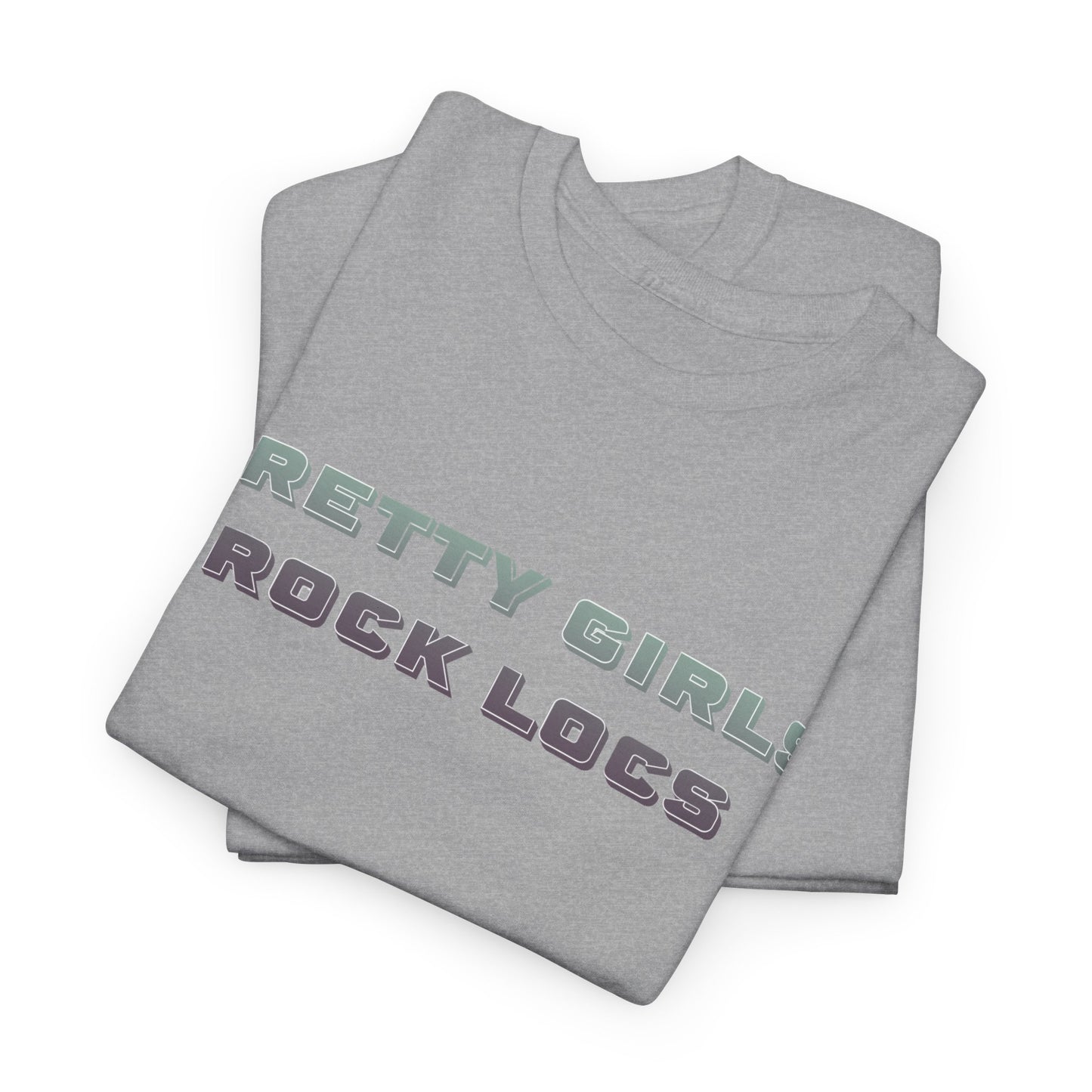 Pretty Girls Rock Locs Tee, Casual Wear Gift for Locs Lovers Afro Hair Black American African Girl T-shirt