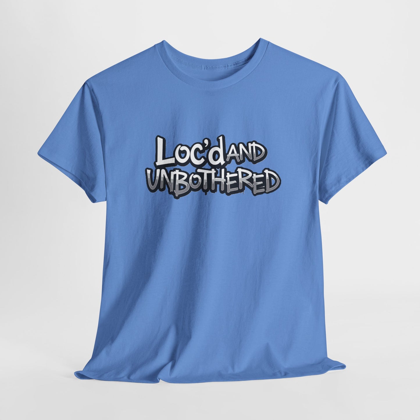 Loc’d and Unbothered T-shirt Casual Wear Gift for Locs Lovers Afro Hair Black American African Girl T-shirt
