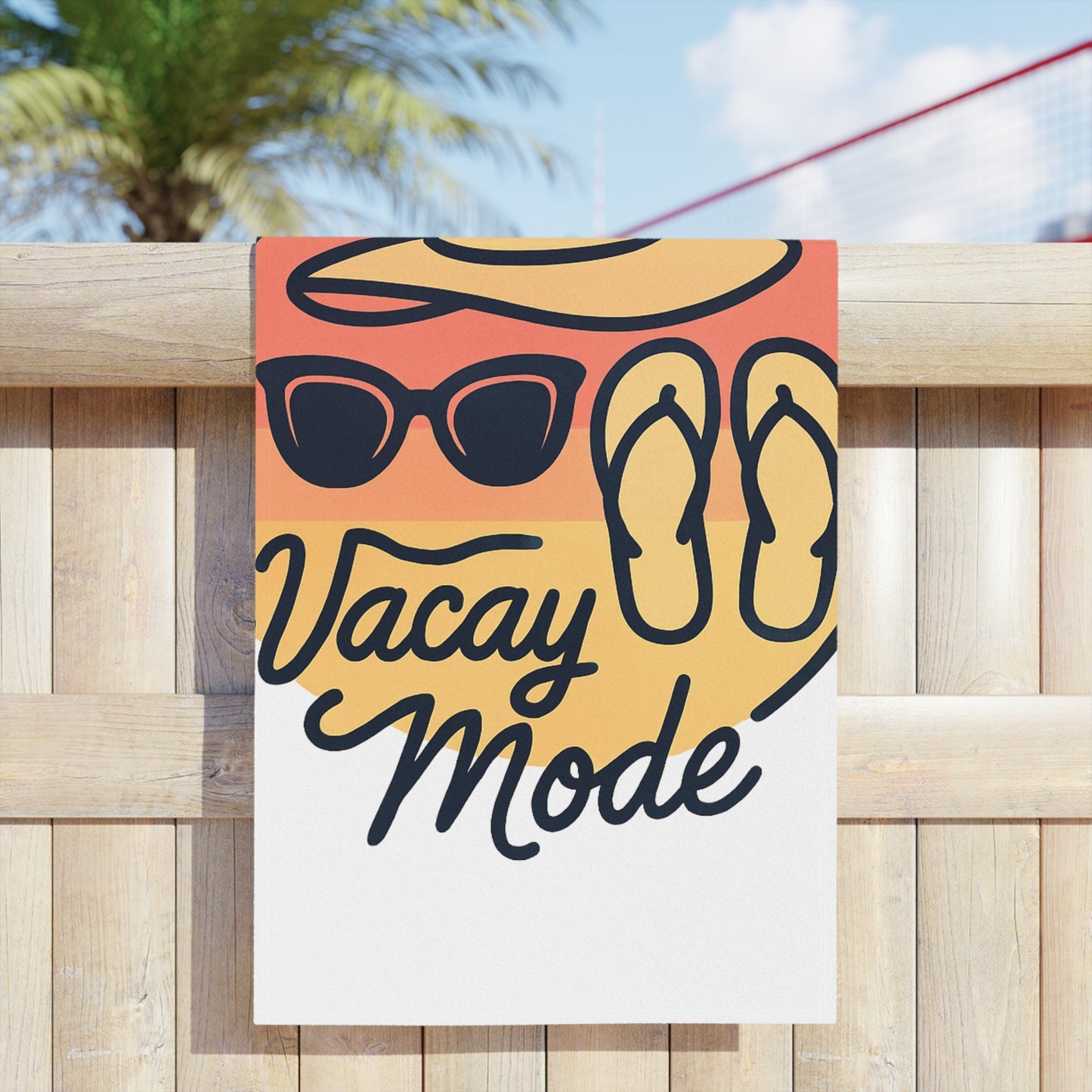 Vacay Mode Design Vacation Vibes Beach Towels. Perfect for Summer, Pool Days, Travel, Gifts & Relaxation