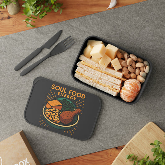 Soul Food Energy Bento Box | Meal Prep Container, Healthy Lunch Box, Eco-Friendly Bento, Gift for Foodies, On-the-Go Dining