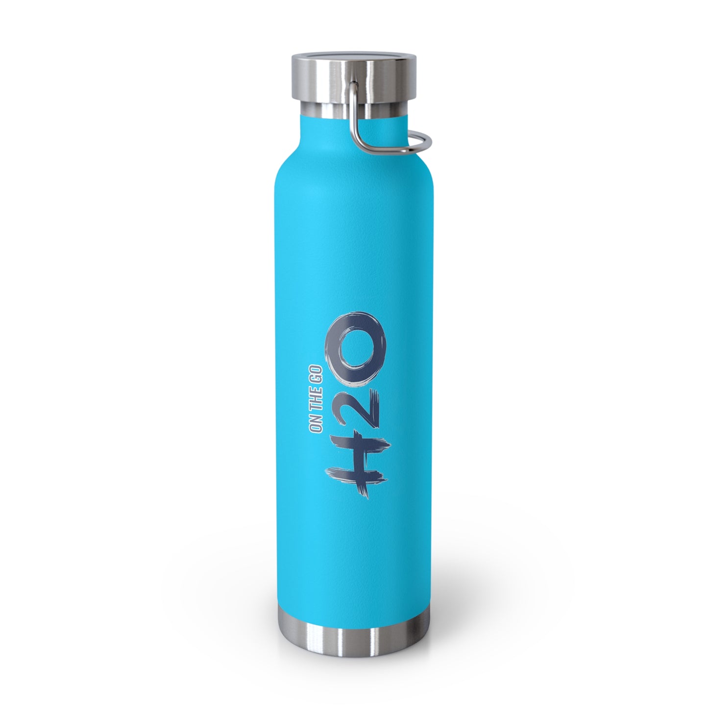 On The Go H2O Design22oz Copper Vacuum Insulated Water Bottle