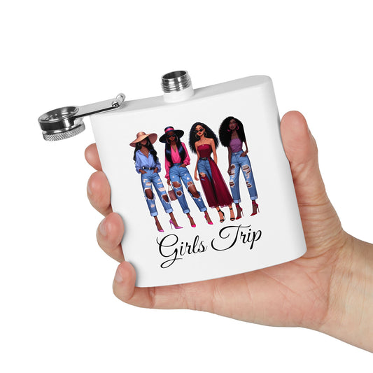 Girls Trip Stainless Steel Flask - Fun Travel Accessory for Friends