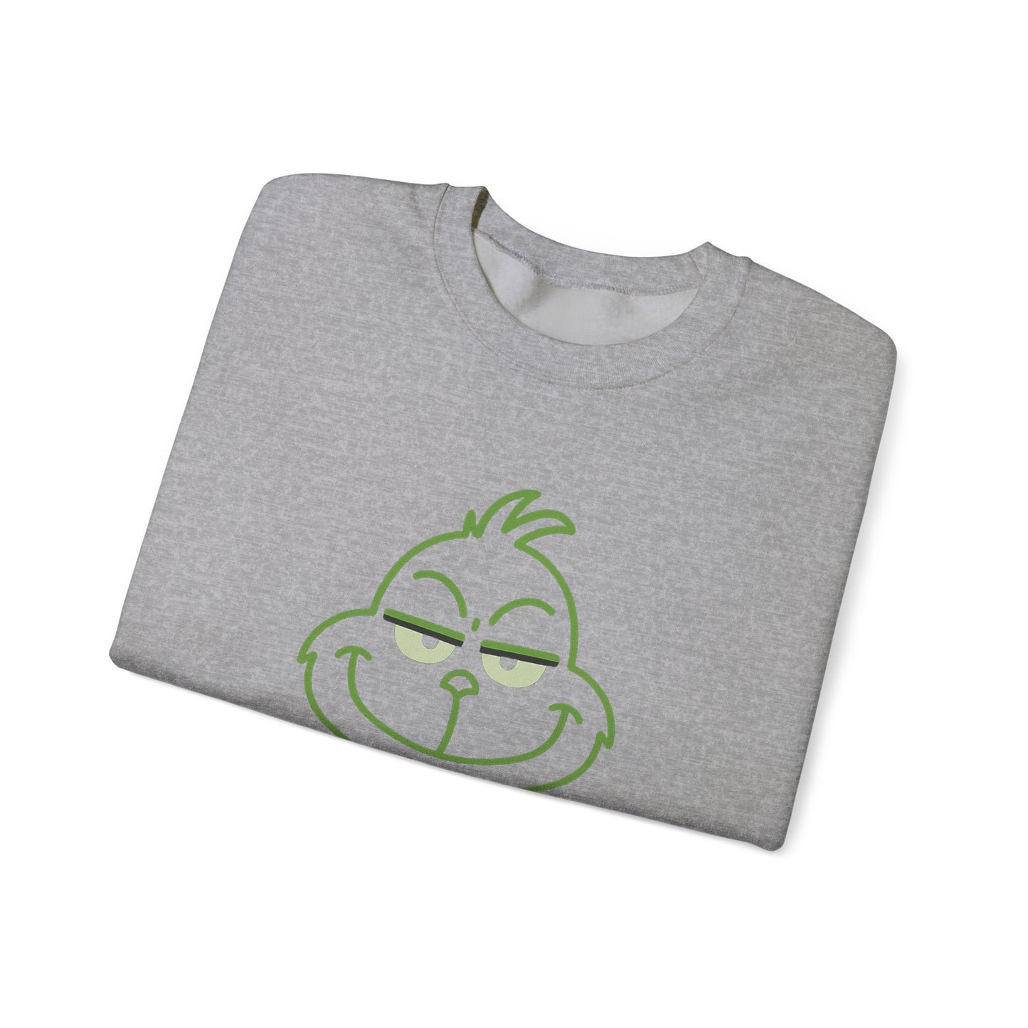 Resting Grinch Face Sweatshirt, Cozy Holiday Crewneck for Christmas, Funny Gift for Grinch Lovers, Winter Wardrobe Essential, Kids & Adults