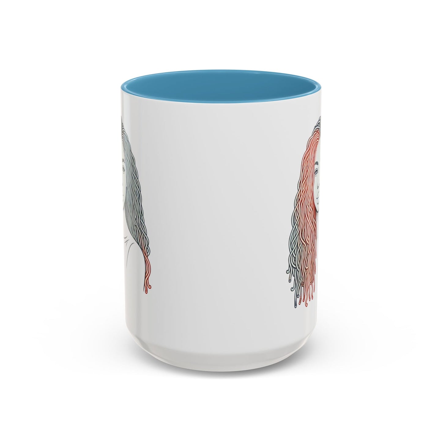 Artistic Accent Coffee Mug. Afrocentric Gift Afro Hair Black American African Girl