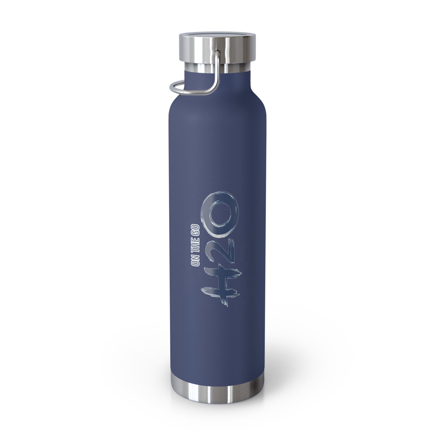 On The Go H2O Design22oz Copper Vacuum Insulated Water Bottle