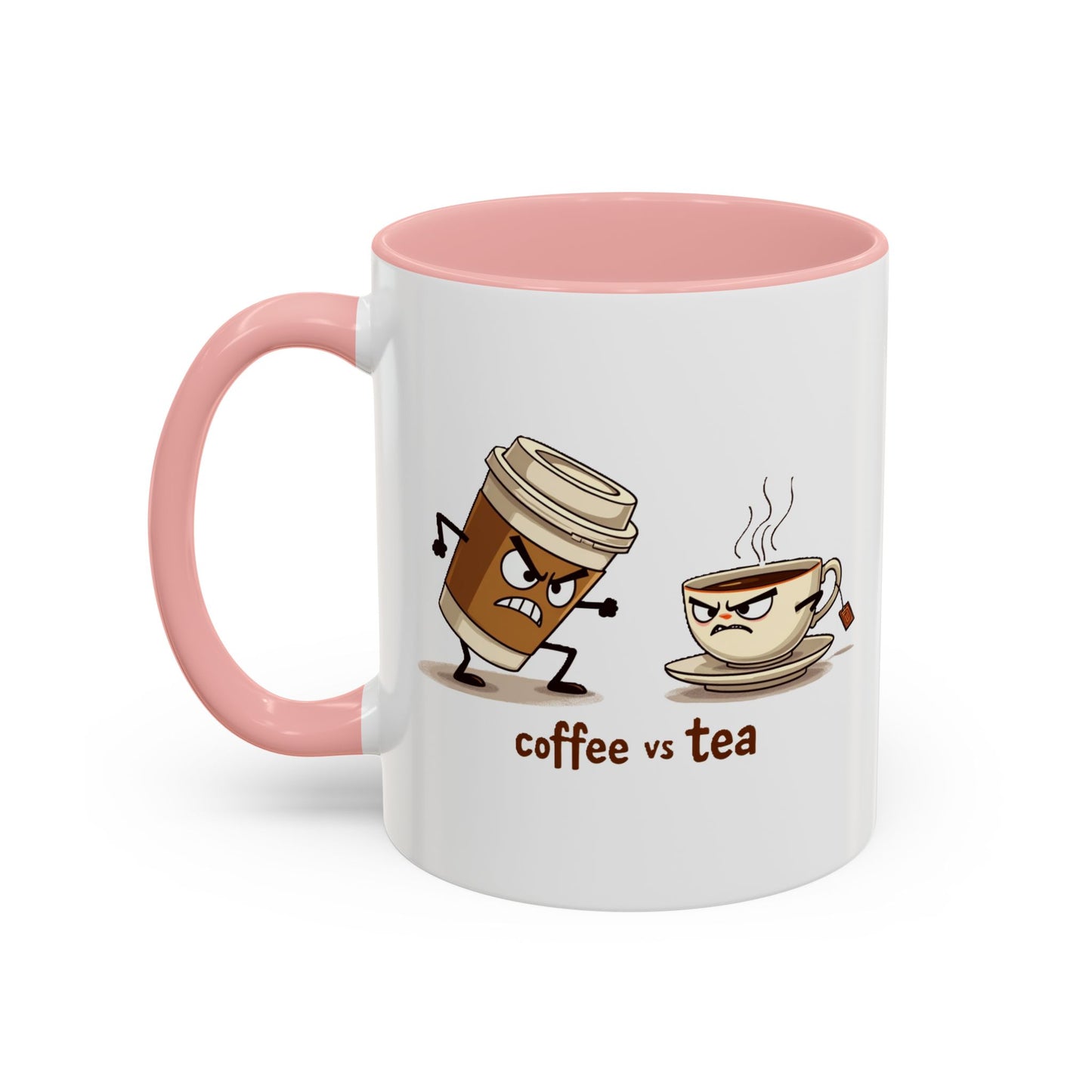 Coffee vs Tea Humorous Accent Mug. 11oz & 15oz. Perfect Gift for Coffee Lovers