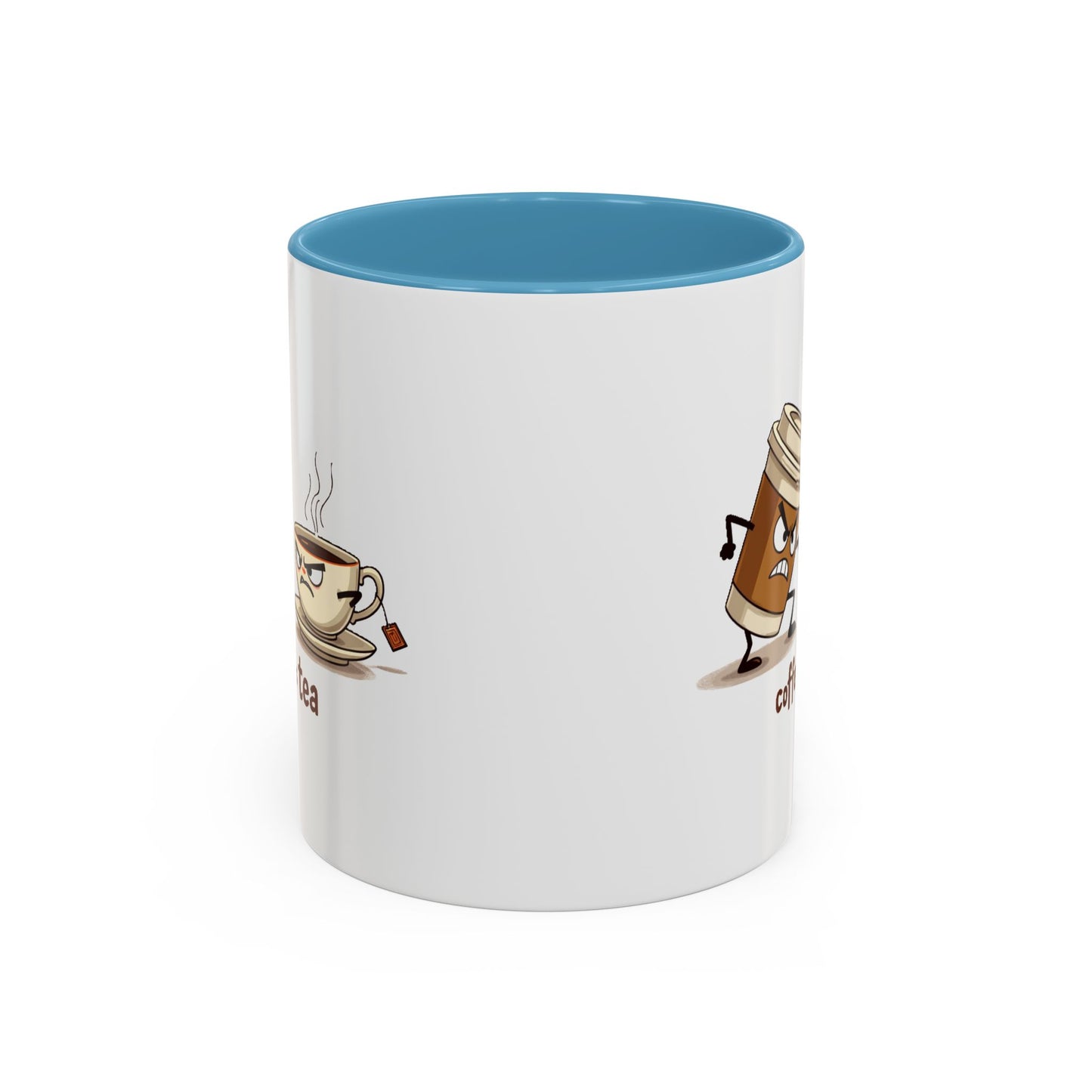 Coffee vs Tea Humorous Accent Mug. 11oz & 15oz. Perfect Gift for Coffee Lovers