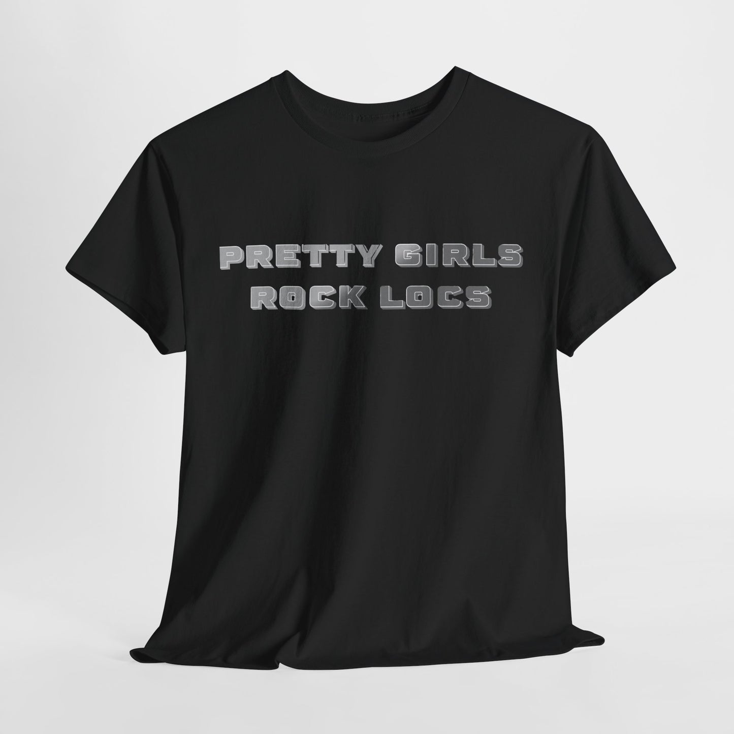Pretty Girls Rock Locs Tee, Casual Wear Gift for Locs Lovers Afro Hair Black American African Girl T-shirt