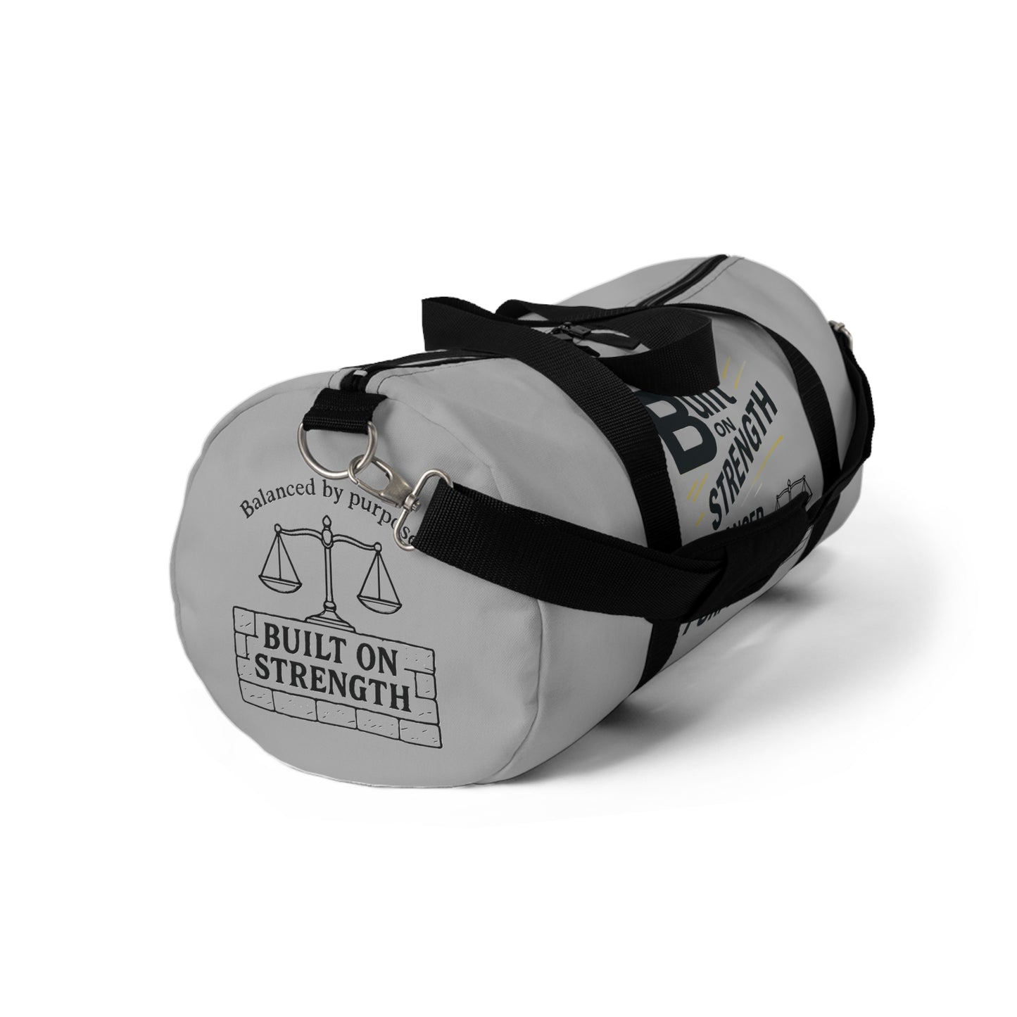 Strength Balance Duffel Bag, Gym Bag, Motivational Tote, Workout Gear, Fitness Accessories, Travel Essentials