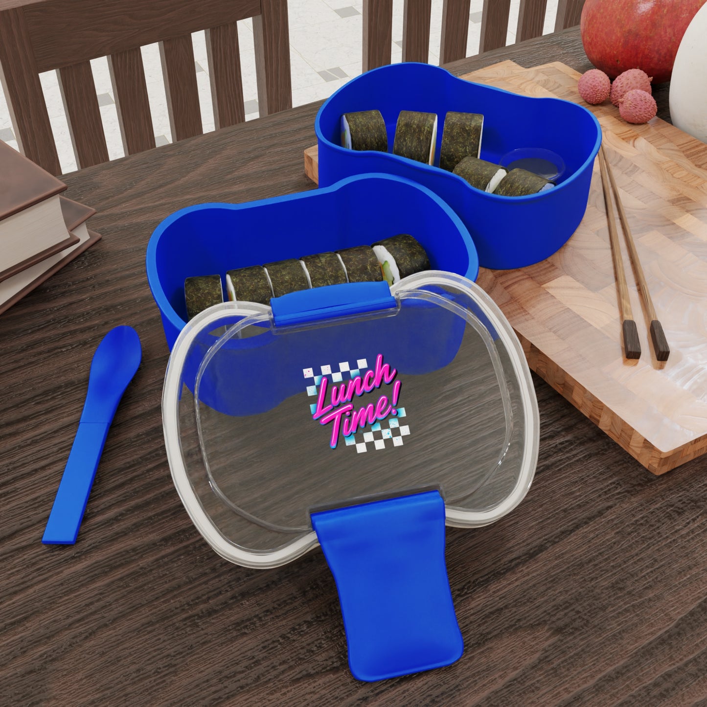 Lunch Time Two-Tier Bento Box, School Lunch Container, Meal Prep Box, Eco-Friendly Food Storage, Kids Lunchbox, Easy Carry Bento