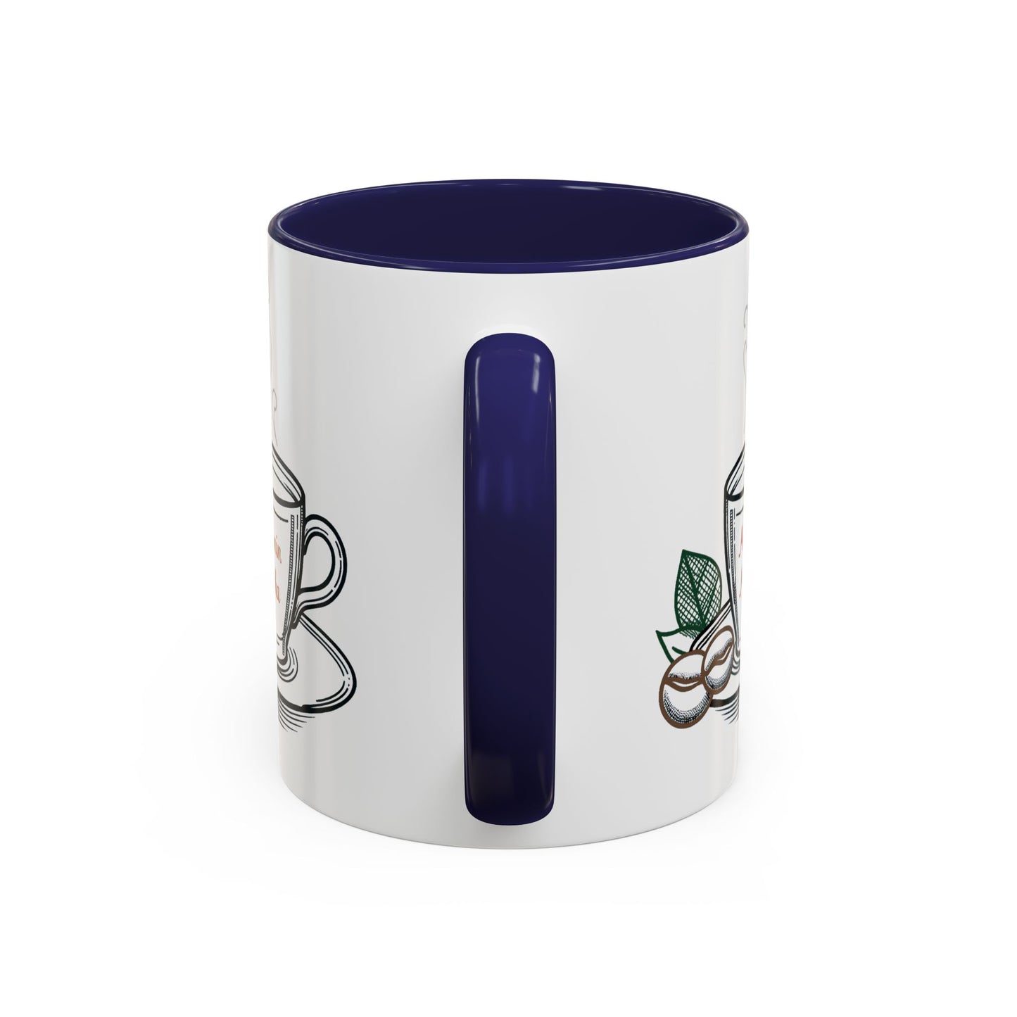 Melanin & Mocha Accent Coffee Mug, Gift for Coffee Lovers, Afro Hair Black American African Girl