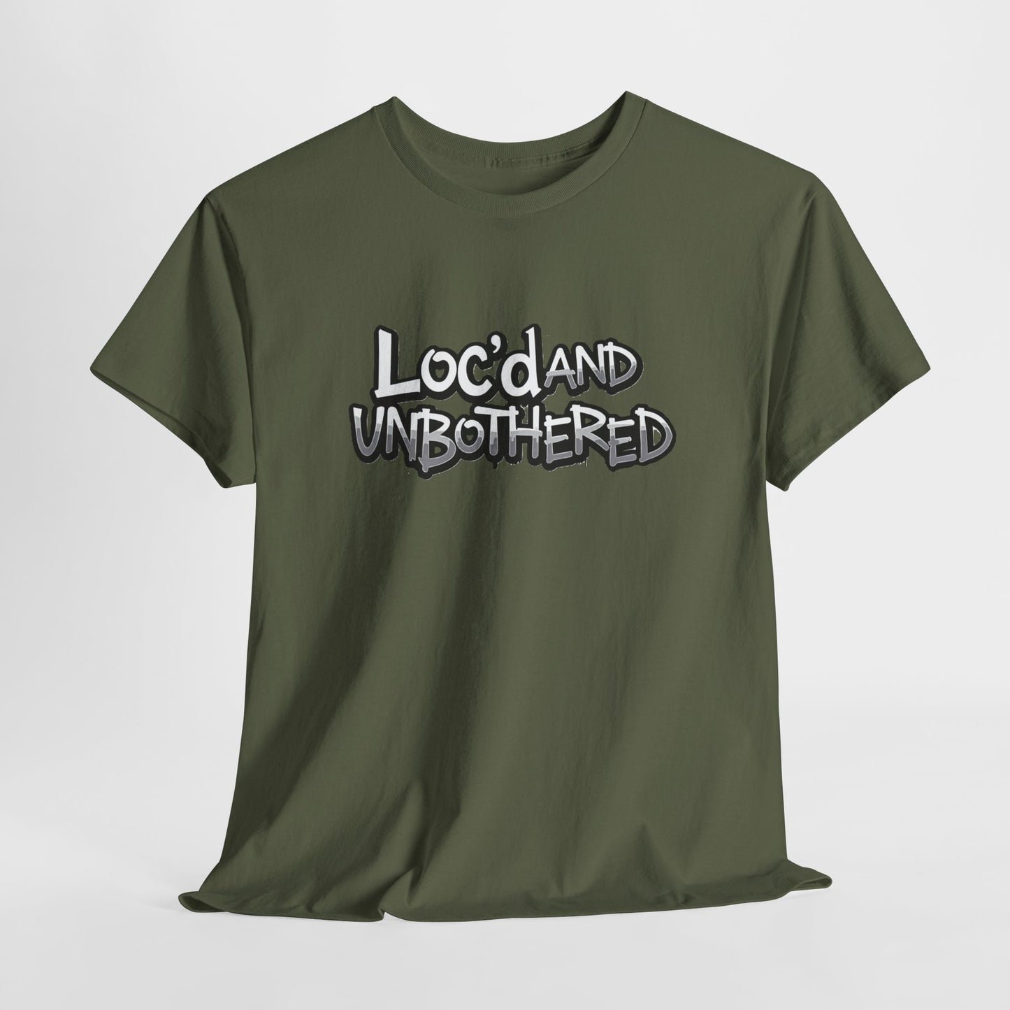 Loc’d and Unbothered T-shirt Casual Wear Gift for Locs Lovers Afro Hair Black American African Girl T-shirt