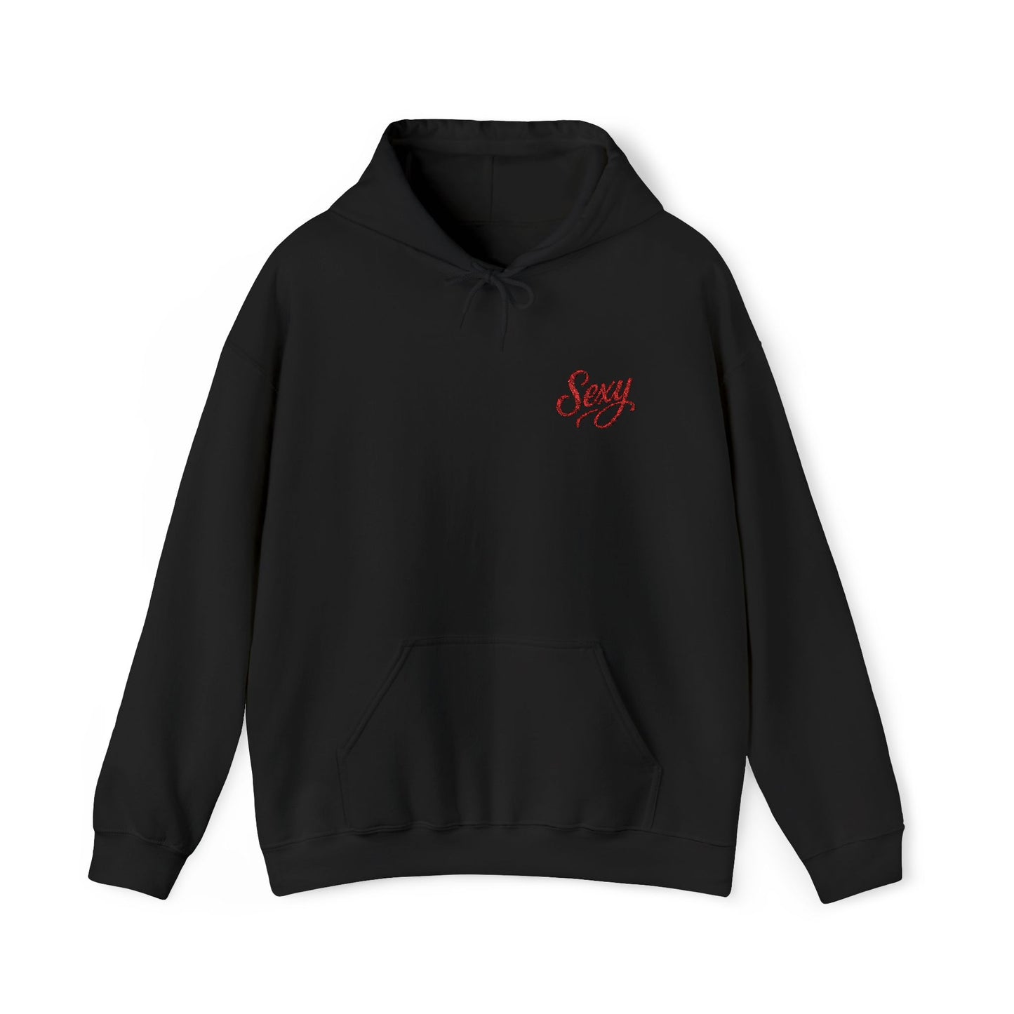 Embroidered Sexy Inspired Unisex Heavy Blend™ Hooded Sweatshirt Casual Wear Gift for Locs Lovers Afro Hair Black American African Girl