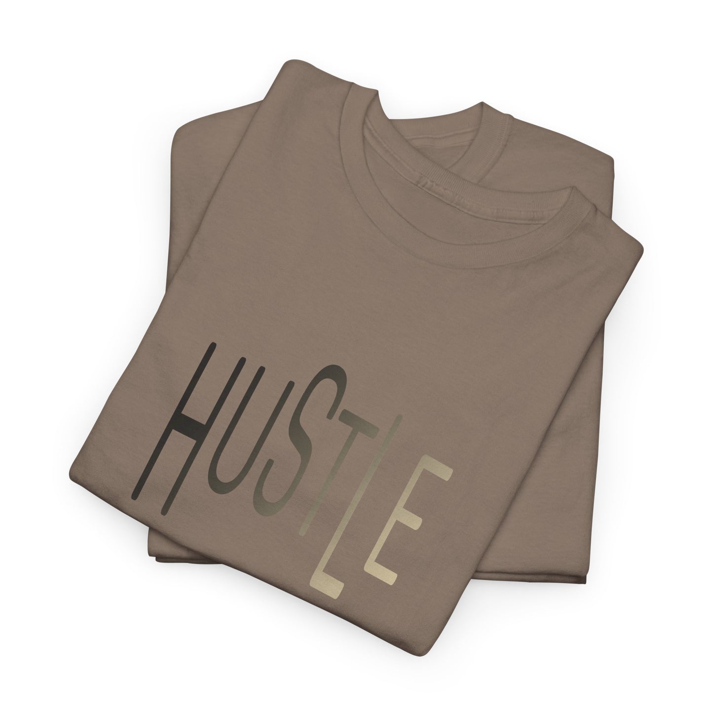 Hustle Men's Cotton Tee. Casual Wear. Afro Hair Black American African Man T-shirt