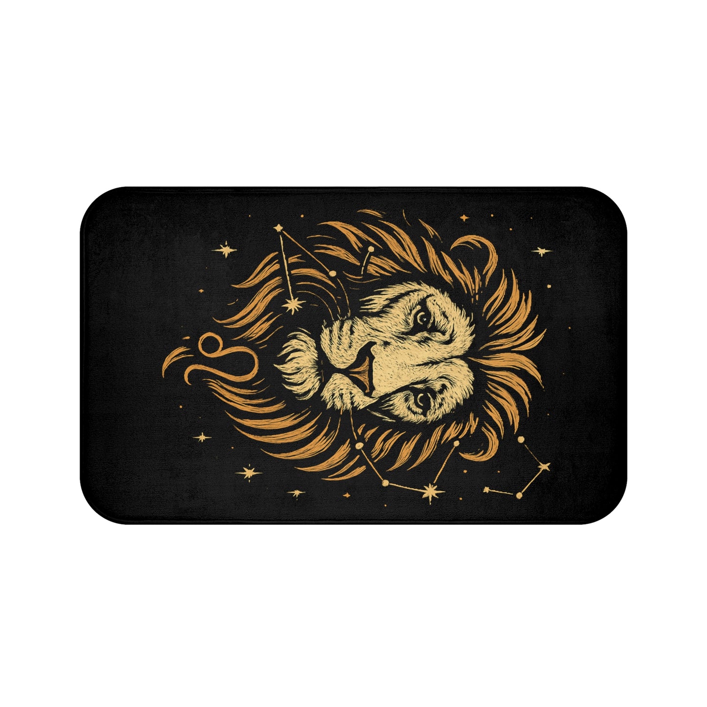 Leo Zodiac Bathmat. Astrology Decor, Horoscope Gift, Bathroom Rug, Zodiac Sign Gift, Star Sign Home Decor