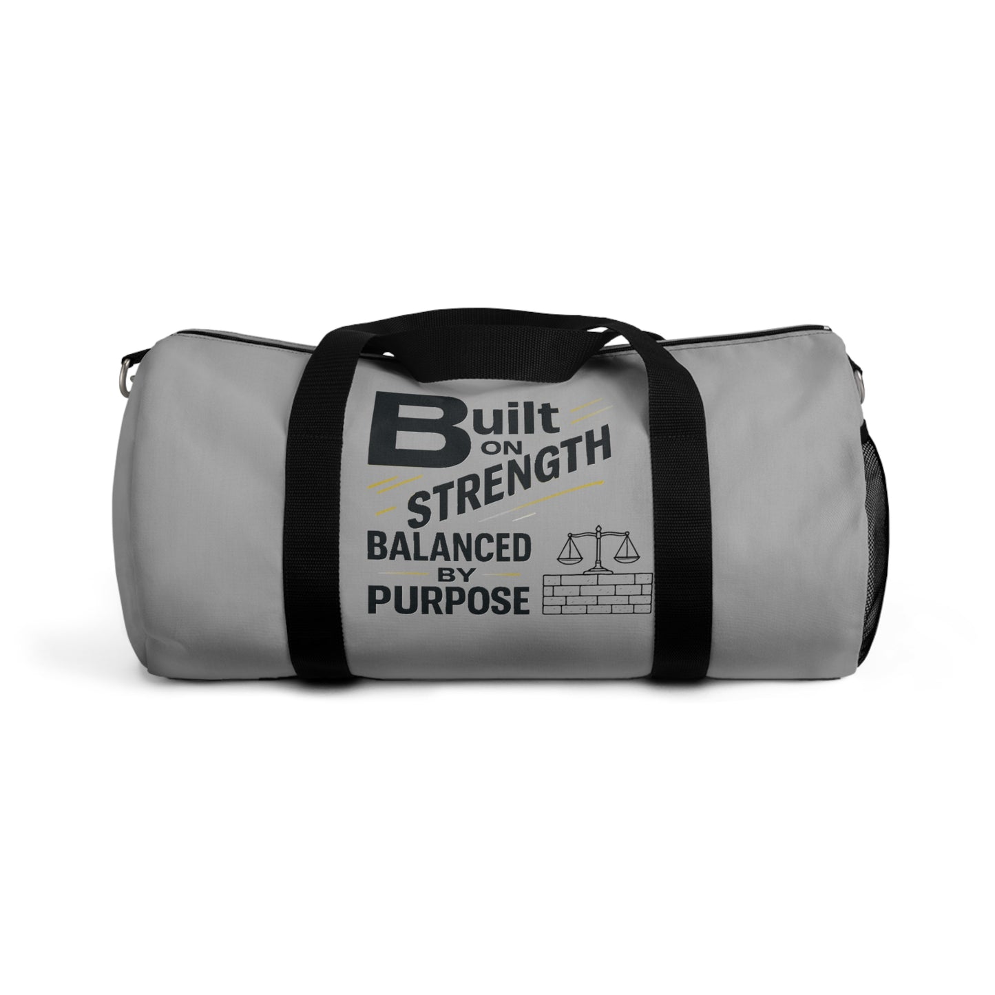 Strength Balance Duffel Bag, Gym Bag, Motivational Tote, Workout Gear, Fitness Accessories, Travel Essentials
