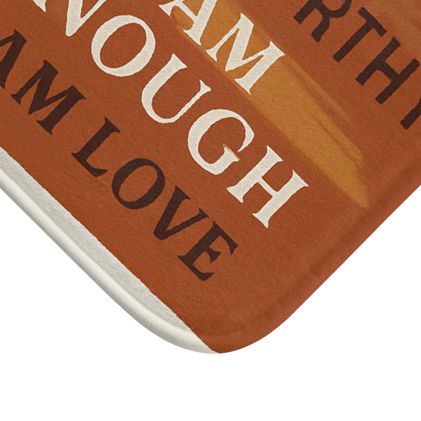 Empowering Affirmation Bathmat Inspirational Decor, Self-Love Home Accessory, Gift for Friends & Family, Motivational