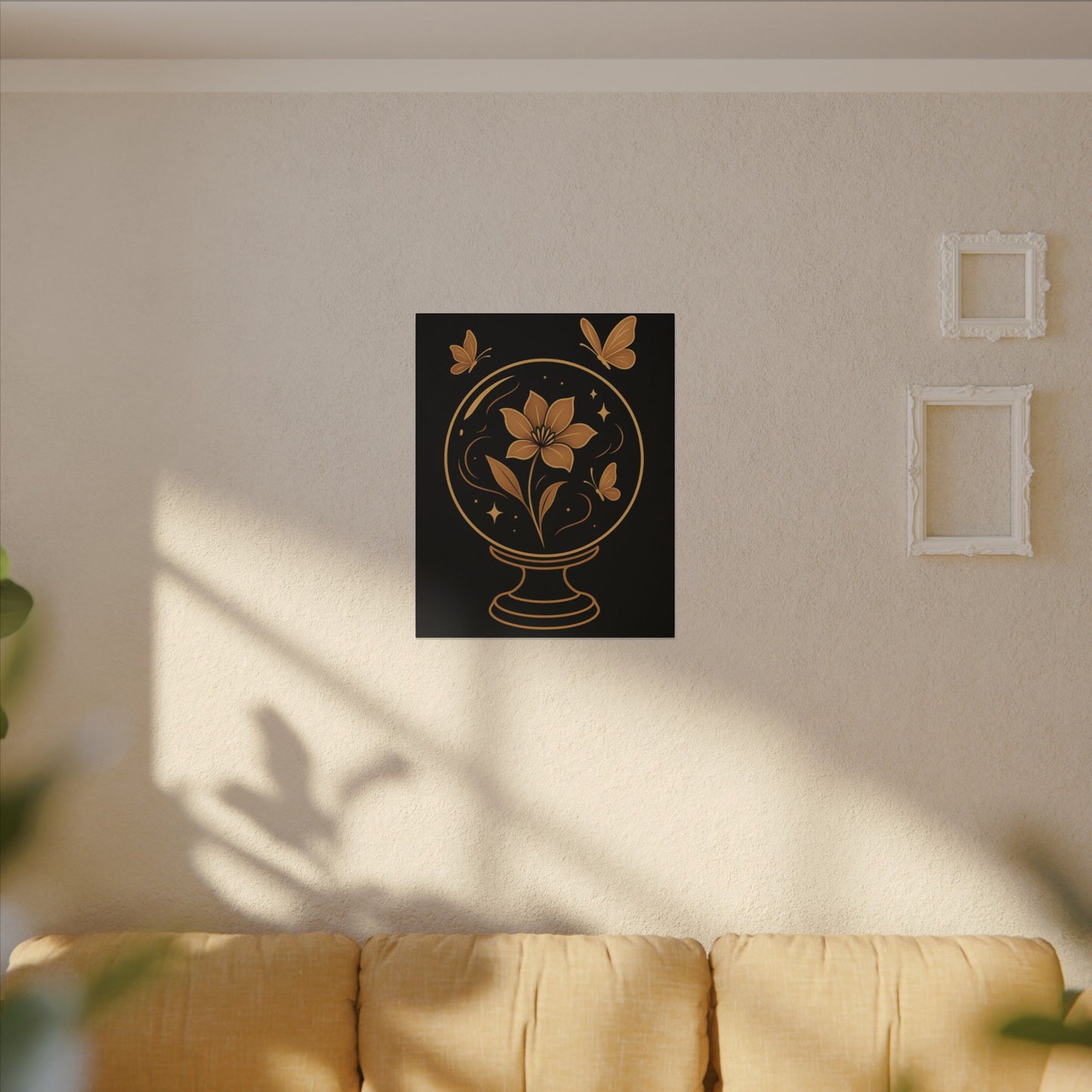 Floral Butterfly Wall Art, Magical Home Decor, Gifts for Nature Lovers, Modern Canvas, Art for Living Room, Office Decor