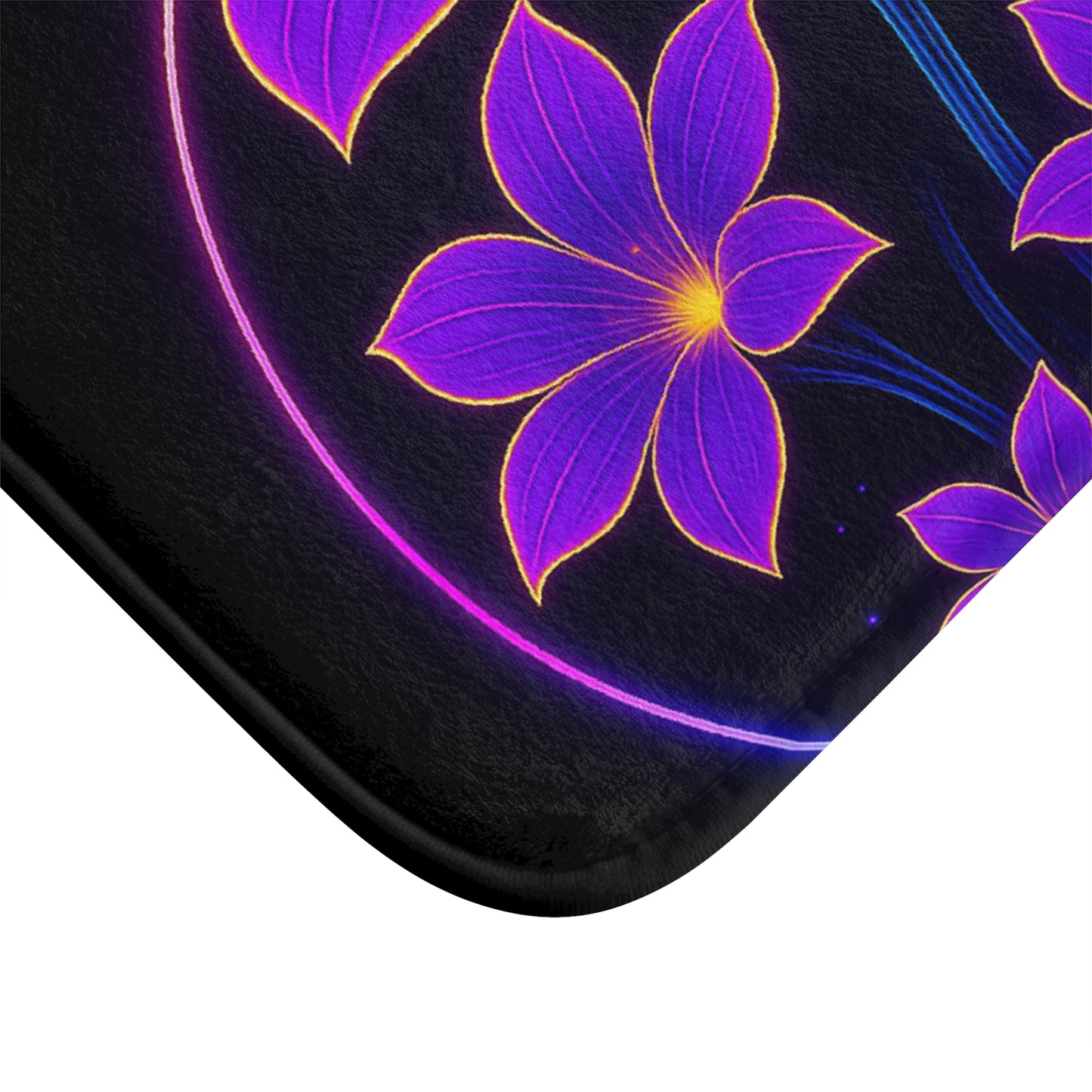 Vibrant Floral Bath Mat: Brighten Your Bathroom, Home Decor, Gift for Flower Lovers, Boho Style, Luxury Mat