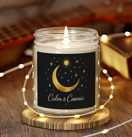 Calm & Cosmic Scented Candles | Aromatherapy for Relaxation, Home Decor, Gift Ideas, Meditation, Spa Experience