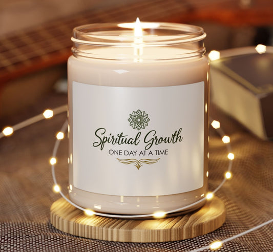 Spiritual Growth Scented Soy Candle, Meditation Gift, Aromatherapy Candle, Wellness, Home Décor, Mindfulness