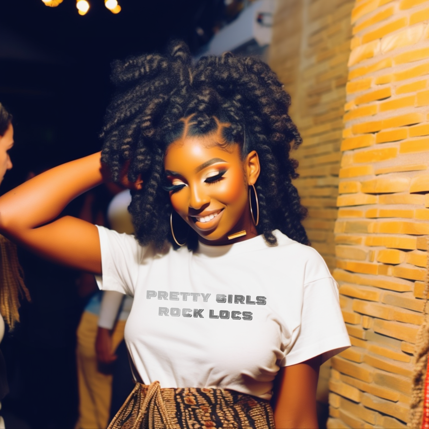 Pretty Girls Rock Locs Tee, Casual Wear Gift for Locs Lovers Afro Hair Black American African Girl T-shirt