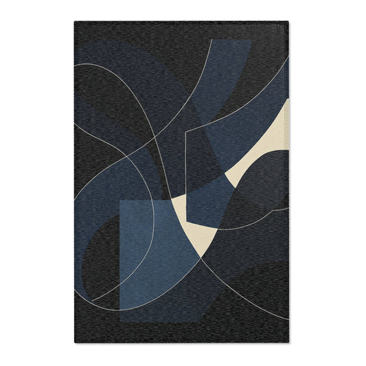 Modern Geometric Area Rug, Stylish Home Decor, Living Room Accent, Bohemian Vibe, Cozy Atmosphere, Gift for Housewarming