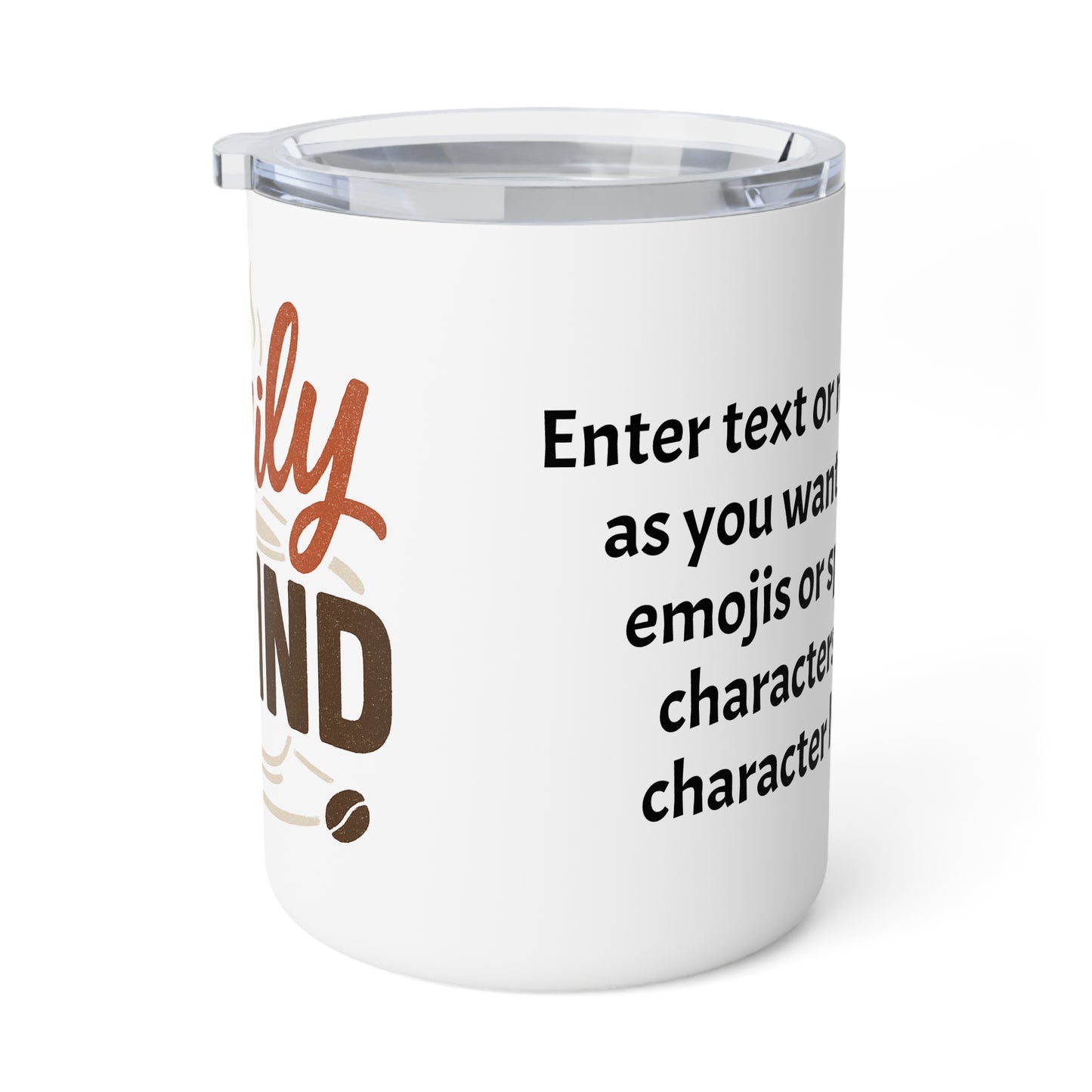 Daily Grind Insulated Coffee Mug Personalized Gift, Travel Mug, Custom Coffee Cup, Fun Drinkware