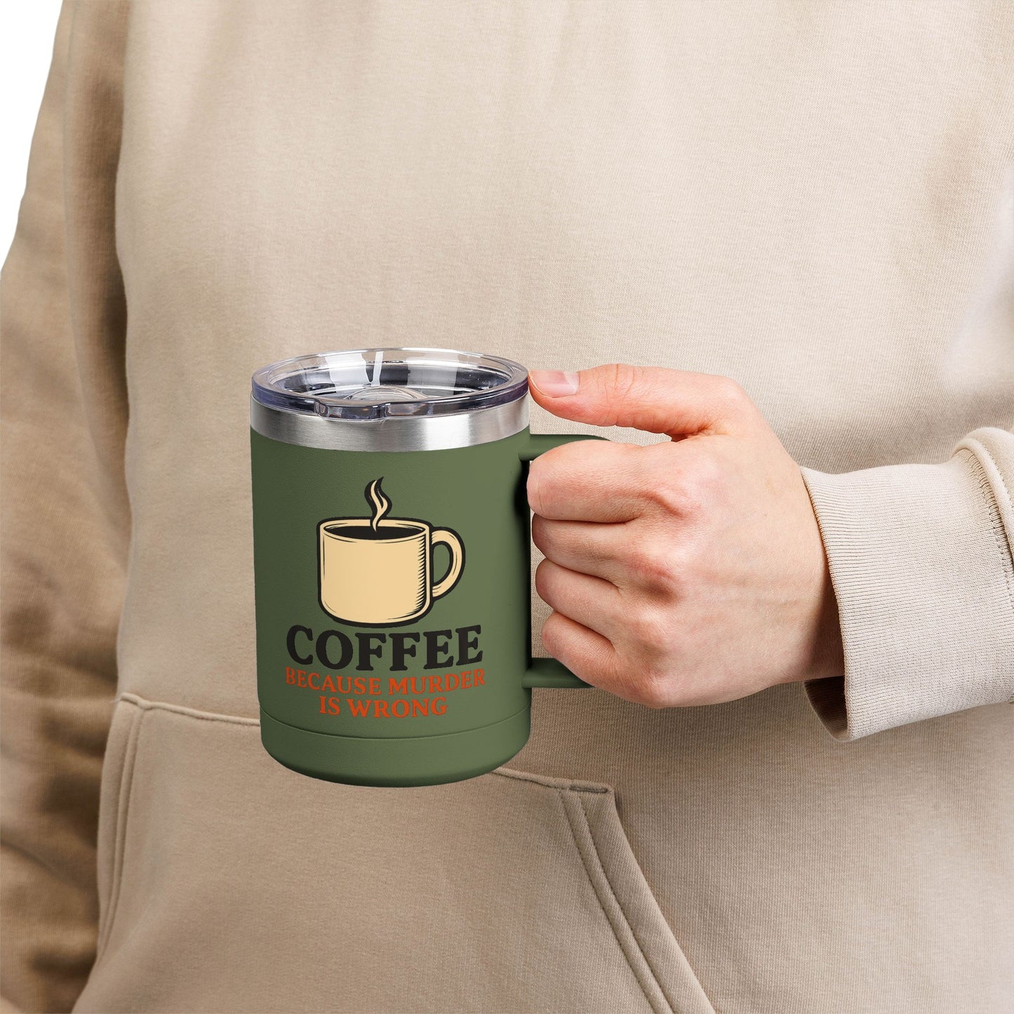 Funny saying insulated Coffee Mug Tumbler, 15oz