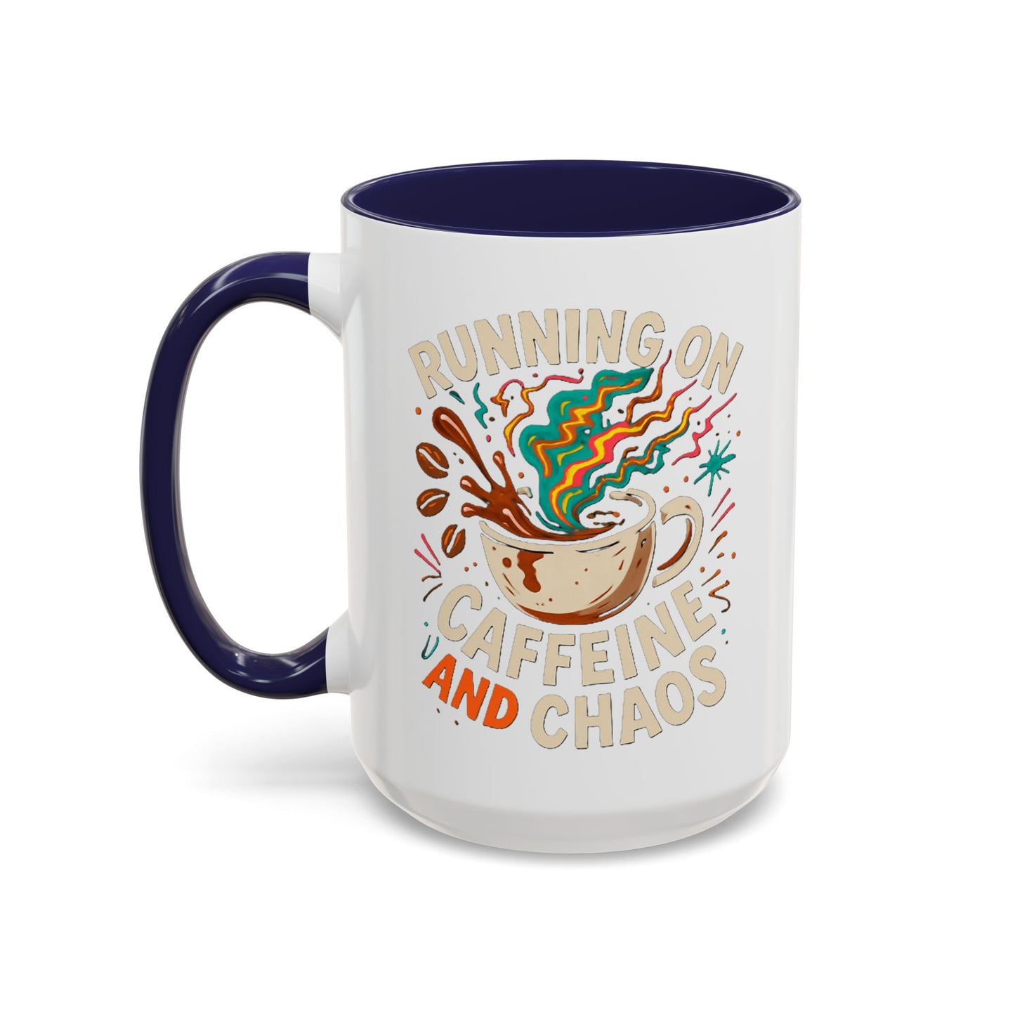 Caffeine and Chaos Accent Coffee Mug (11, 15oz)