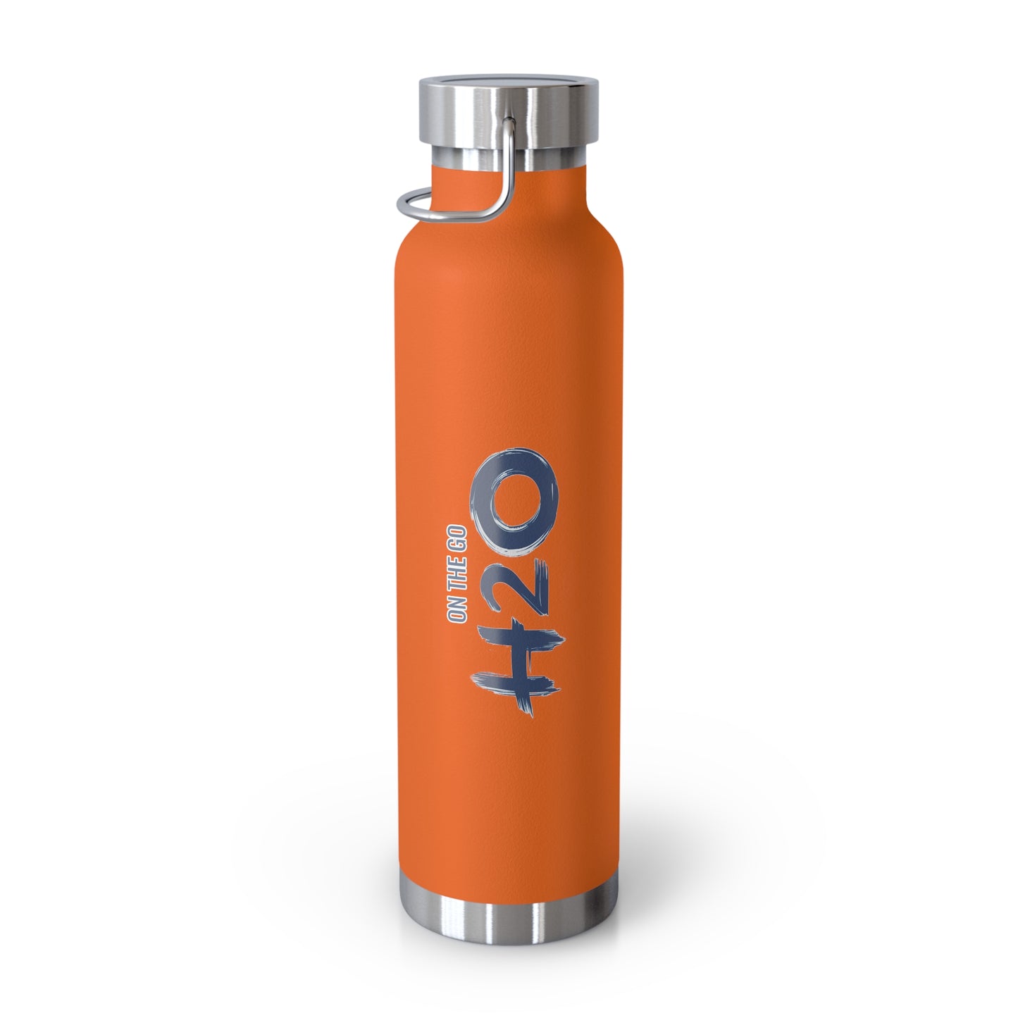 On The Go H2O Design22oz Copper Vacuum Insulated Water Bottle