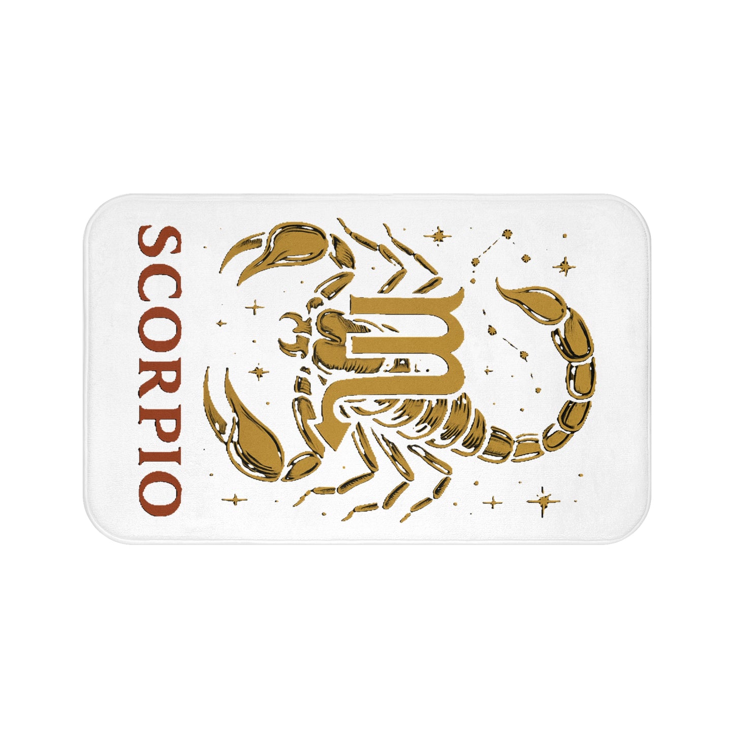Scorpio Zodiac Bath Mat, Astrological Home Decor, Horoscope Gift, Scorpio Merchandise, Astrology Bathroom Rug