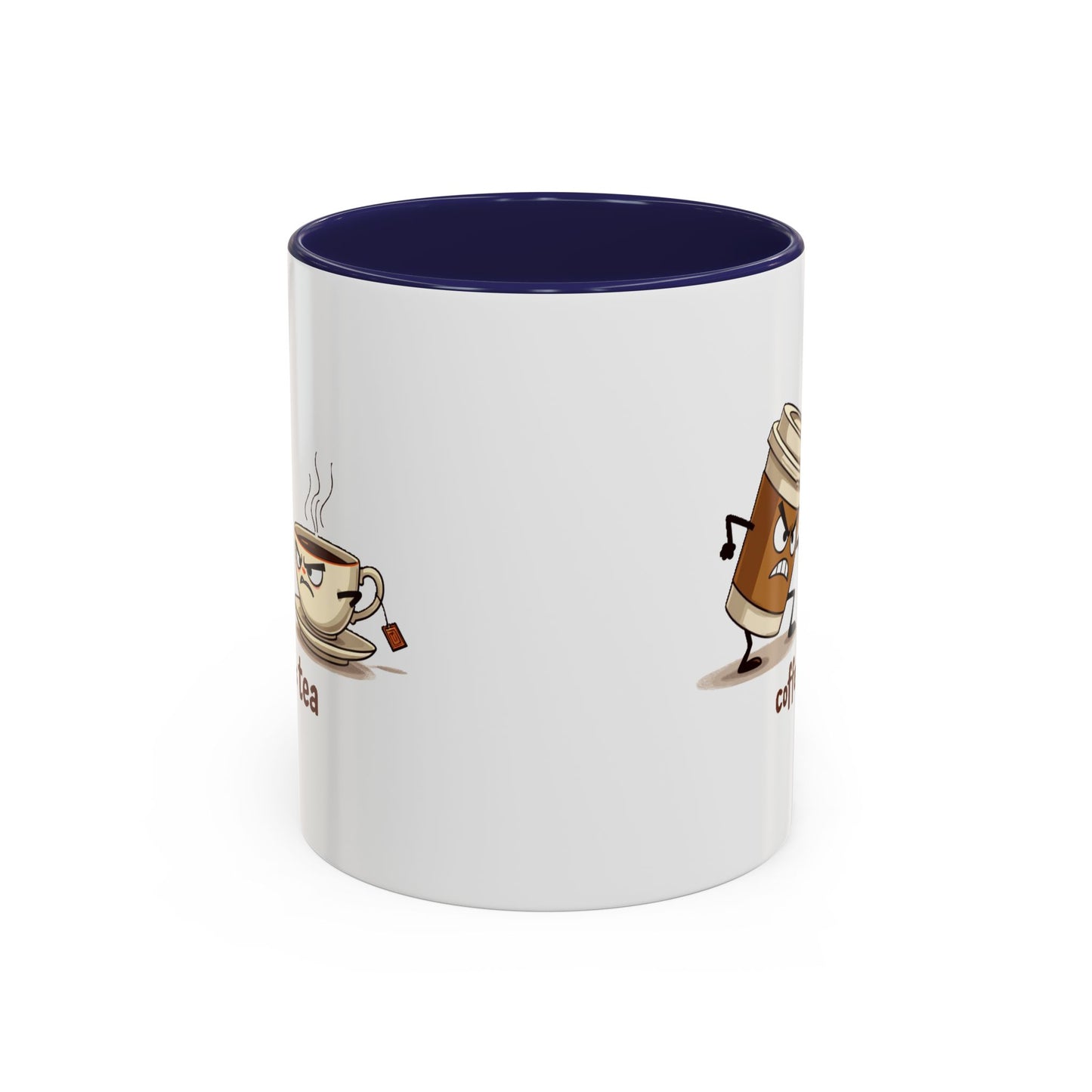 Coffee vs Tea Humorous Accent Mug. 11oz & 15oz. Perfect Gift for Coffee Lovers