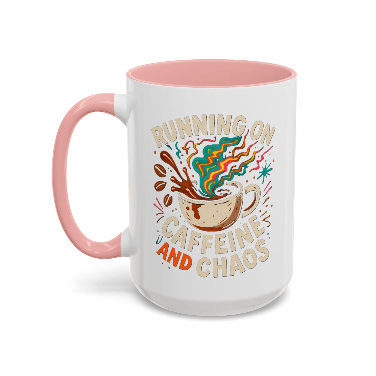 Caffeine and Chaos Accent Coffee Mug (11, 15oz)