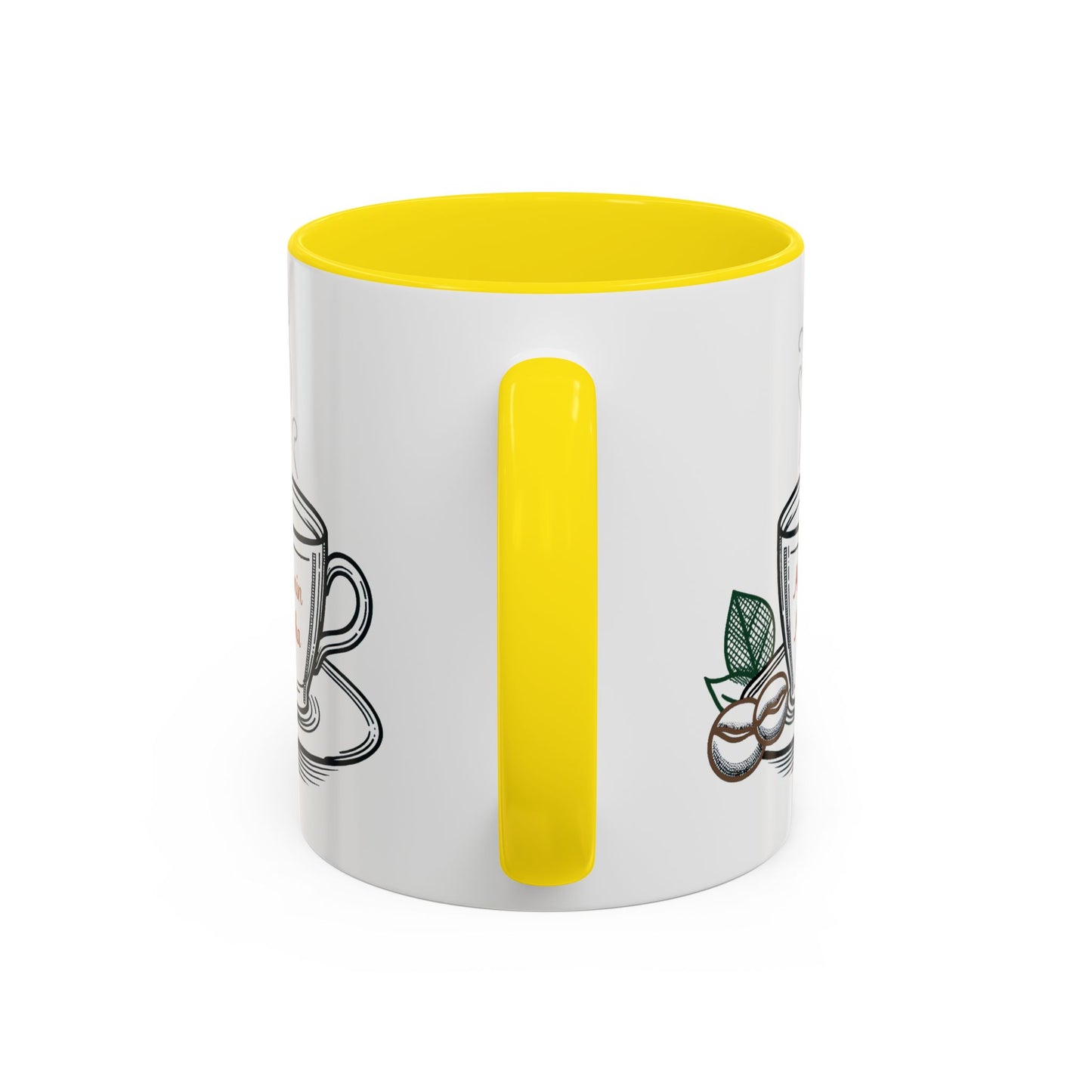 Melanin & Mocha Accent Coffee Mug, Gift for Coffee Lovers, Afro Hair Black American African Girl