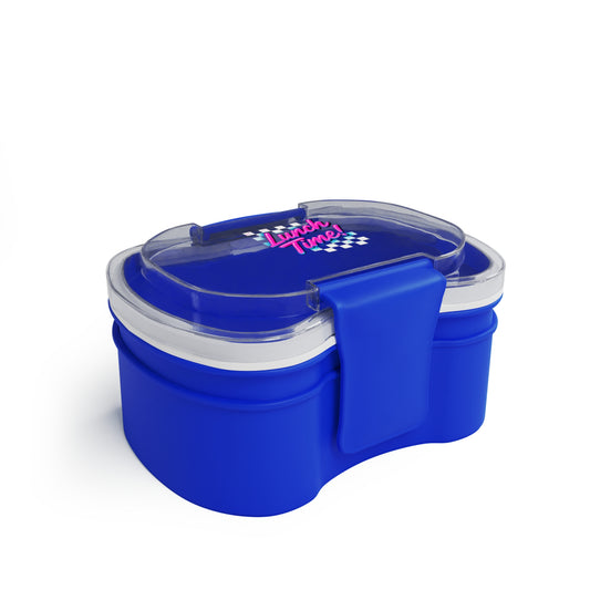 Lunch Time Two-Tier Bento Box, School Lunch Container, Meal Prep Box, Eco-Friendly Food Storage, Kids Lunchbox, Easy Carry Bento
