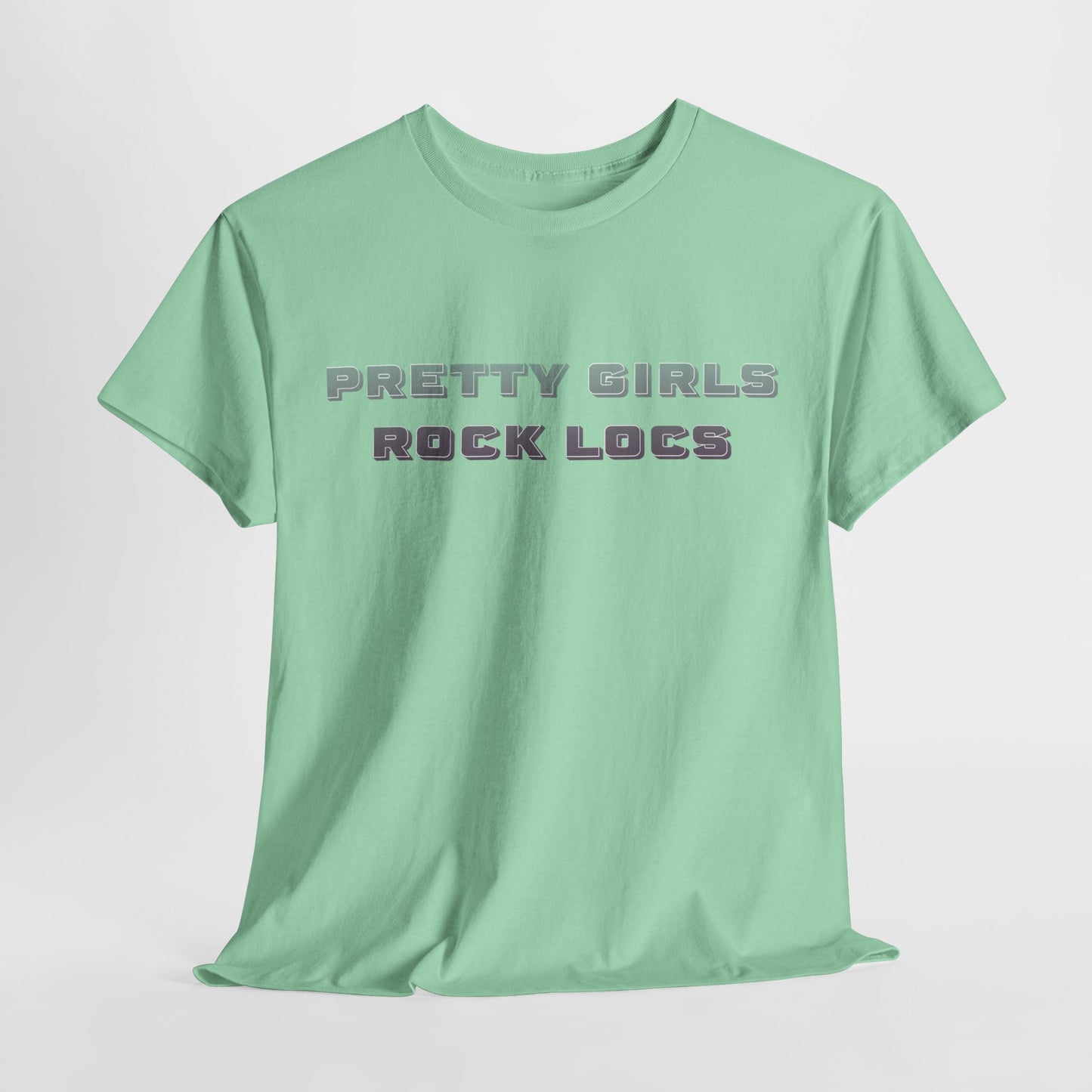 Pretty Girls Rock Locs Tee, Casual Wear Gift for Locs Lovers Afro Hair Black American African Girl T-shirt