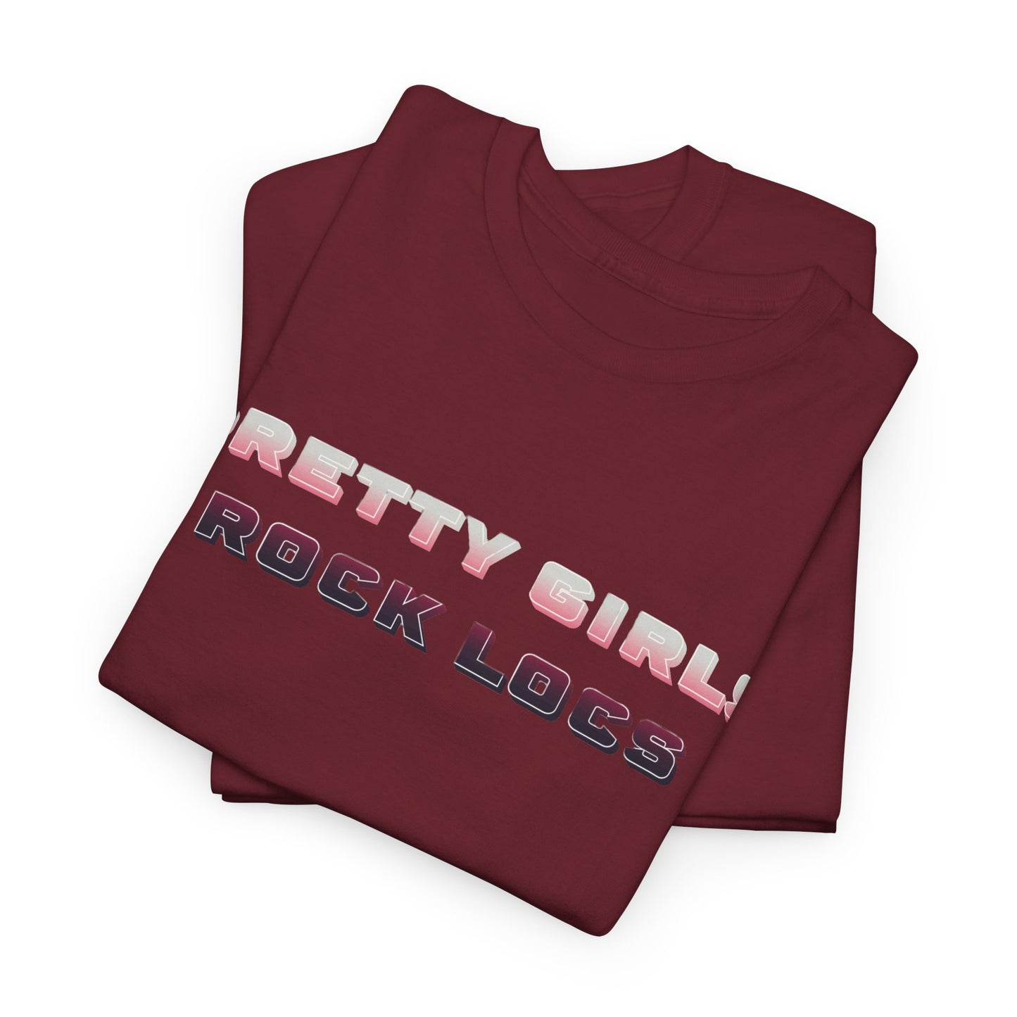 Pretty Girls Rock Locs Tee, Casual Wear Gift for Locs Lovers Afro Hair Black American African Girl T-shirt