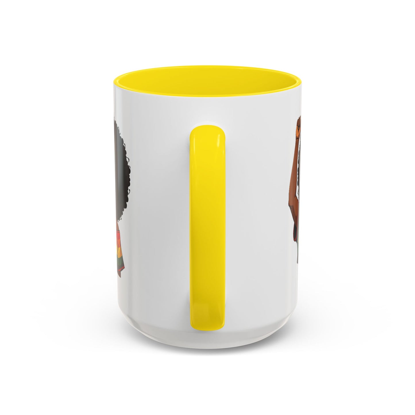 Empowered Black Woman Personalized Coffee Mug. Afro Hair Black American African Girl