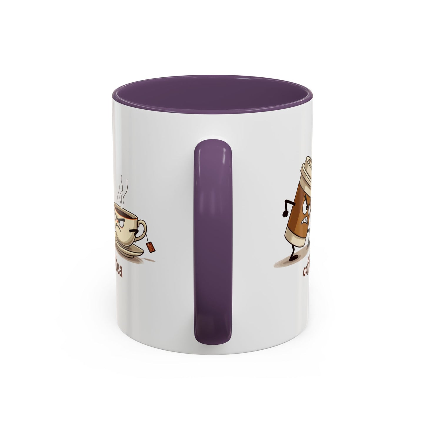 Coffee vs Tea Humorous Accent Mug. 11oz & 15oz. Perfect Gift for Coffee Lovers