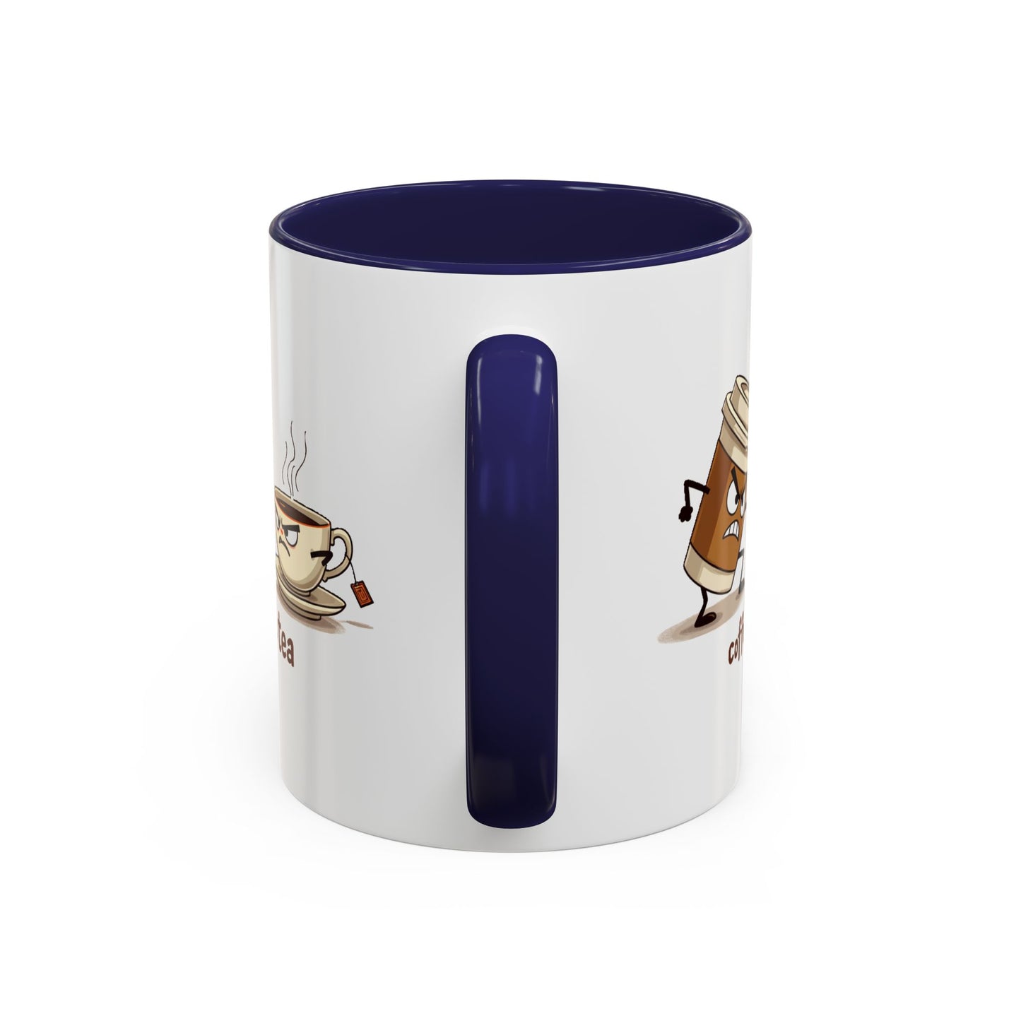 Coffee vs Tea Humorous Accent Mug. 11oz & 15oz. Perfect Gift for Coffee Lovers