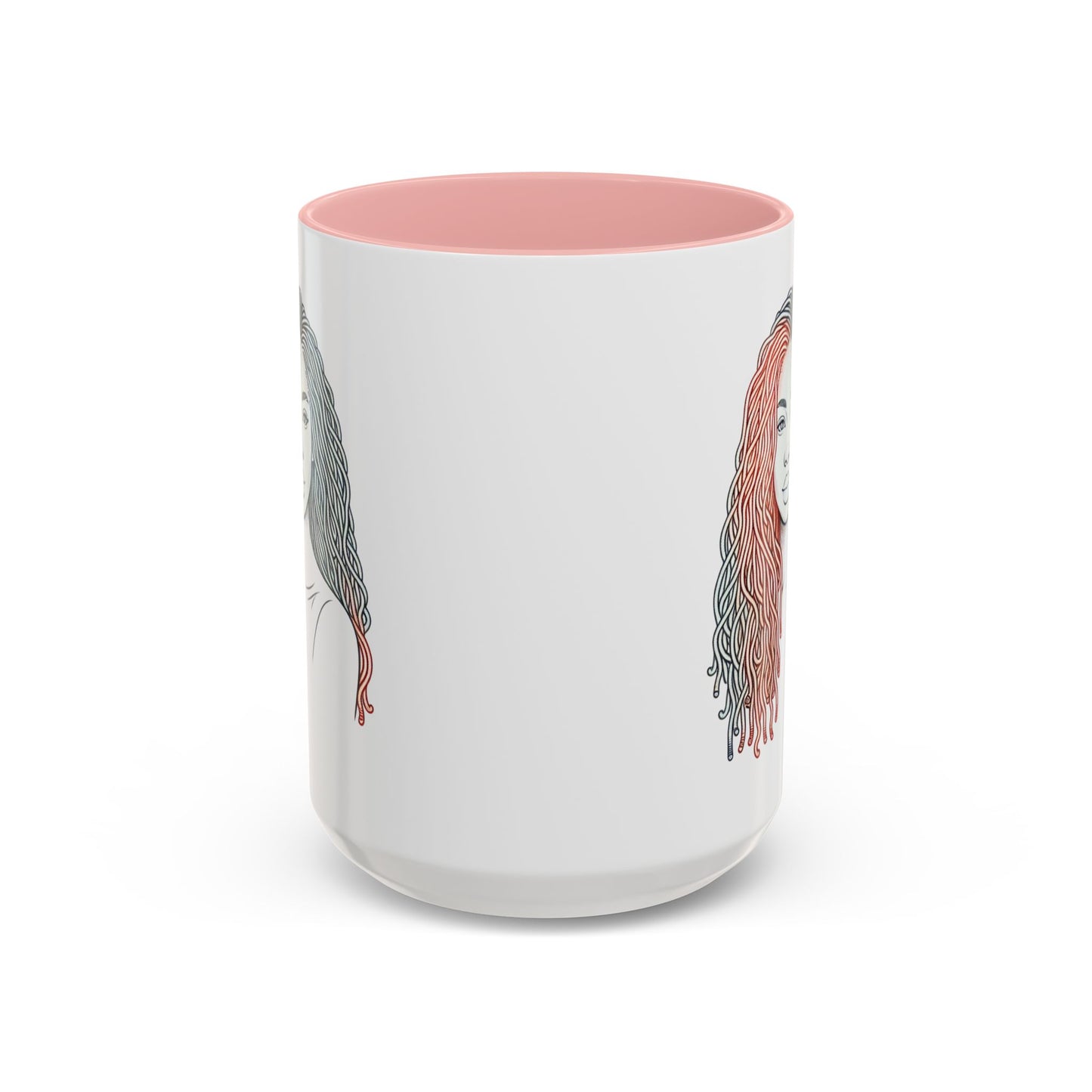 Artistic Accent Coffee Mug. Afrocentric Gift Afro Hair Black American African Girl