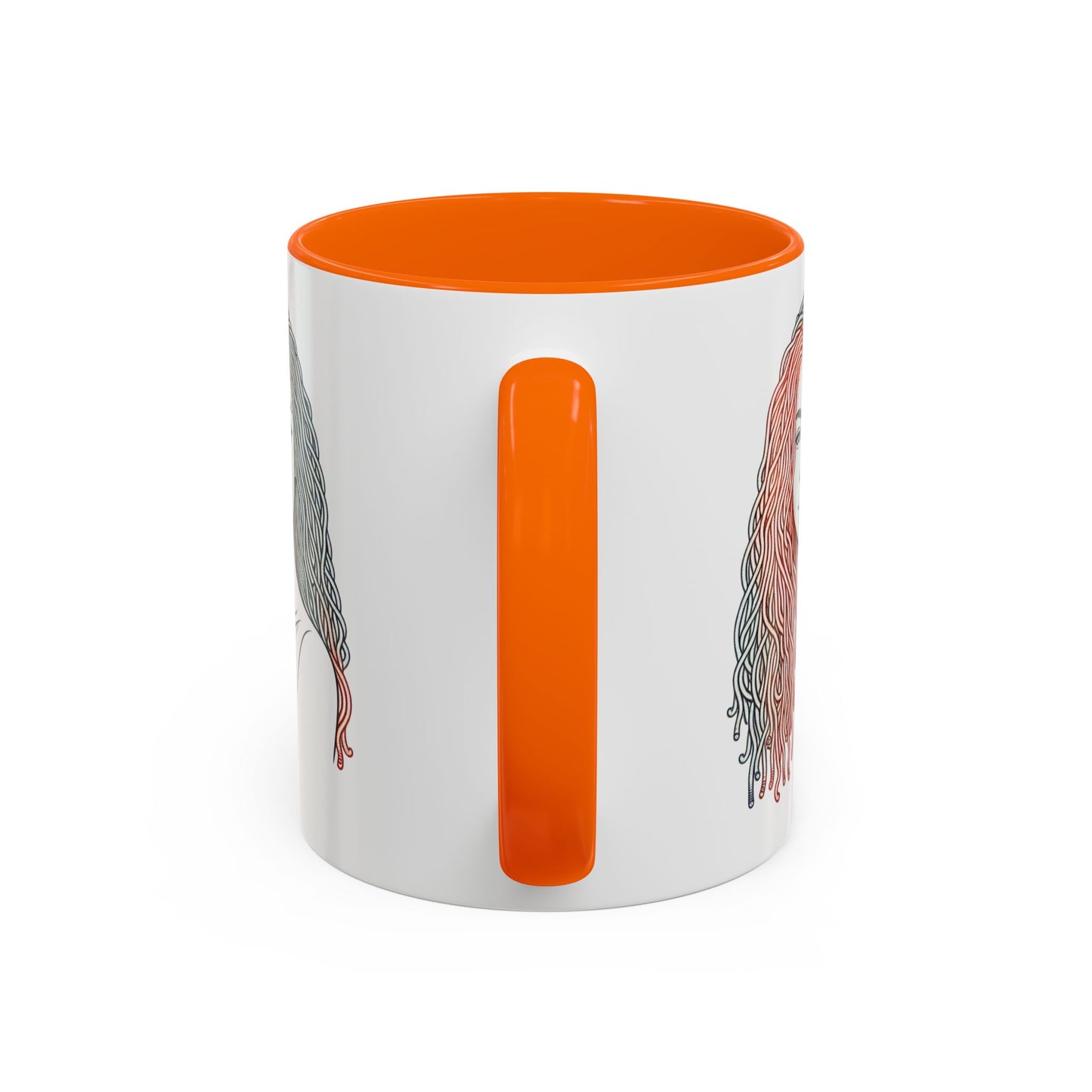 Artistic Accent Coffee Mug. Afrocentric Gift Afro Hair Black American African Girl