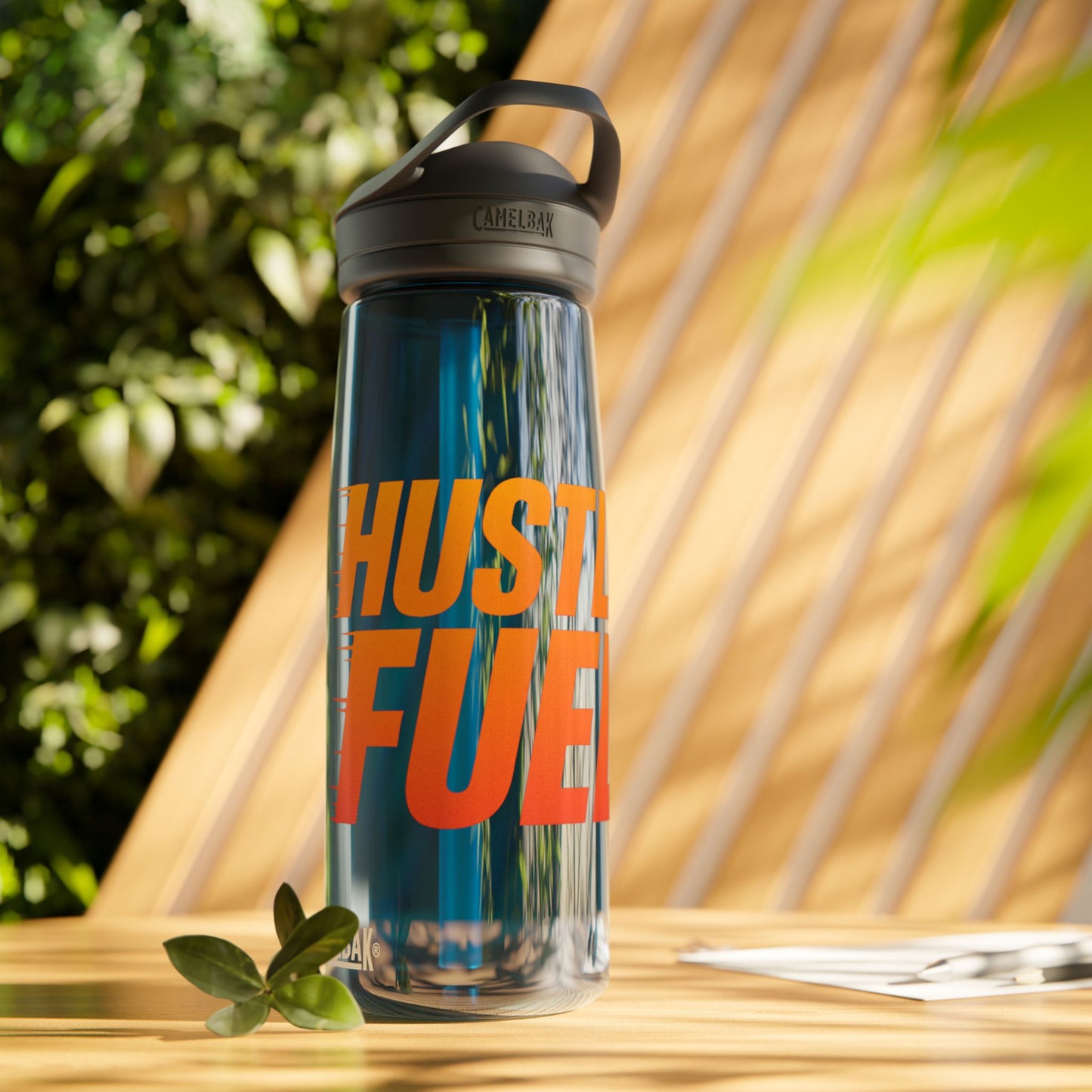 Hustle Fuel Water Bottle - CamelBak Eddy® 20oz/25oz, Motivational Hydration Bottle for Gym, Fitness, Sports, and Daily Use
